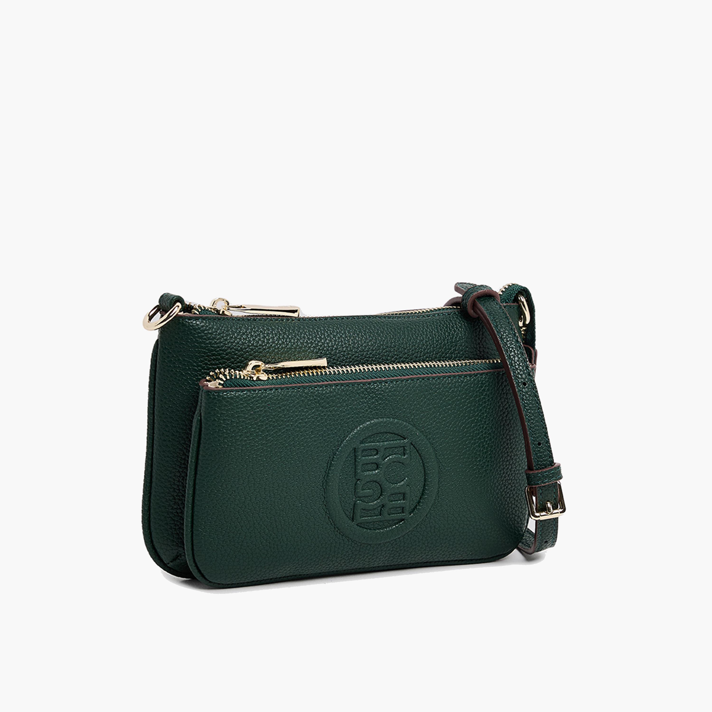 BCBG Textured Crossbody Bag with Zipper and an Adjustable Strap | 22 x 13 x 4 cm-women-bagsandwallets-handbags-image-14