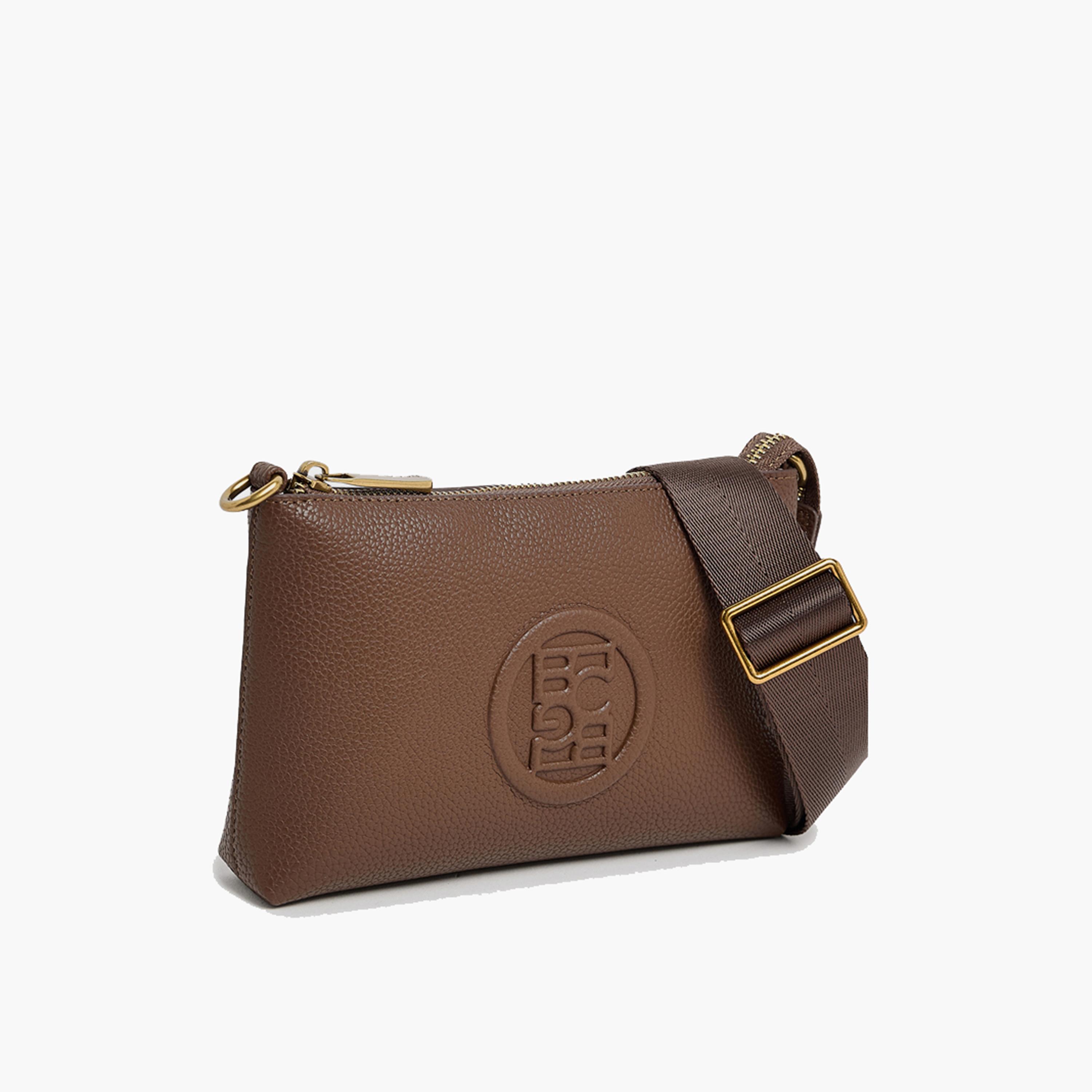 BCBG Textured Crossbody Bag with Zipper and an Adjustable Strap | 21 x 13 x 3.5 cm-women-bagsandwallets-handbags-image-9