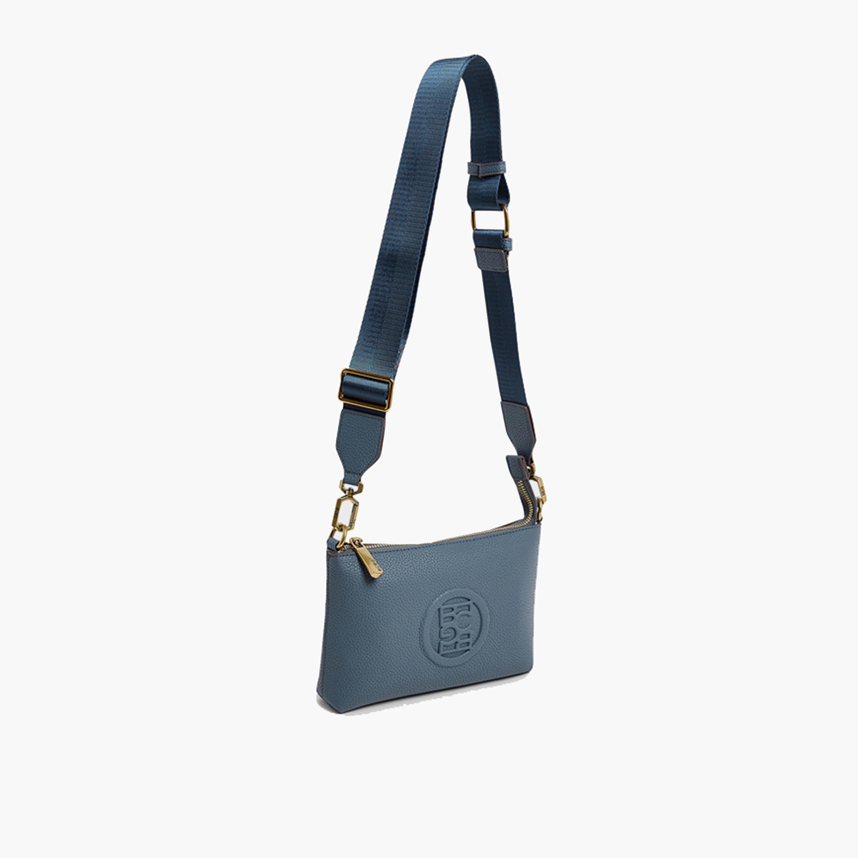 BCBG Textured Crossbody Bag with Zipper and an Adjustable Strap | 21 x 13 x 3.5 cm-women-bagsandwallets-handbags-image-13