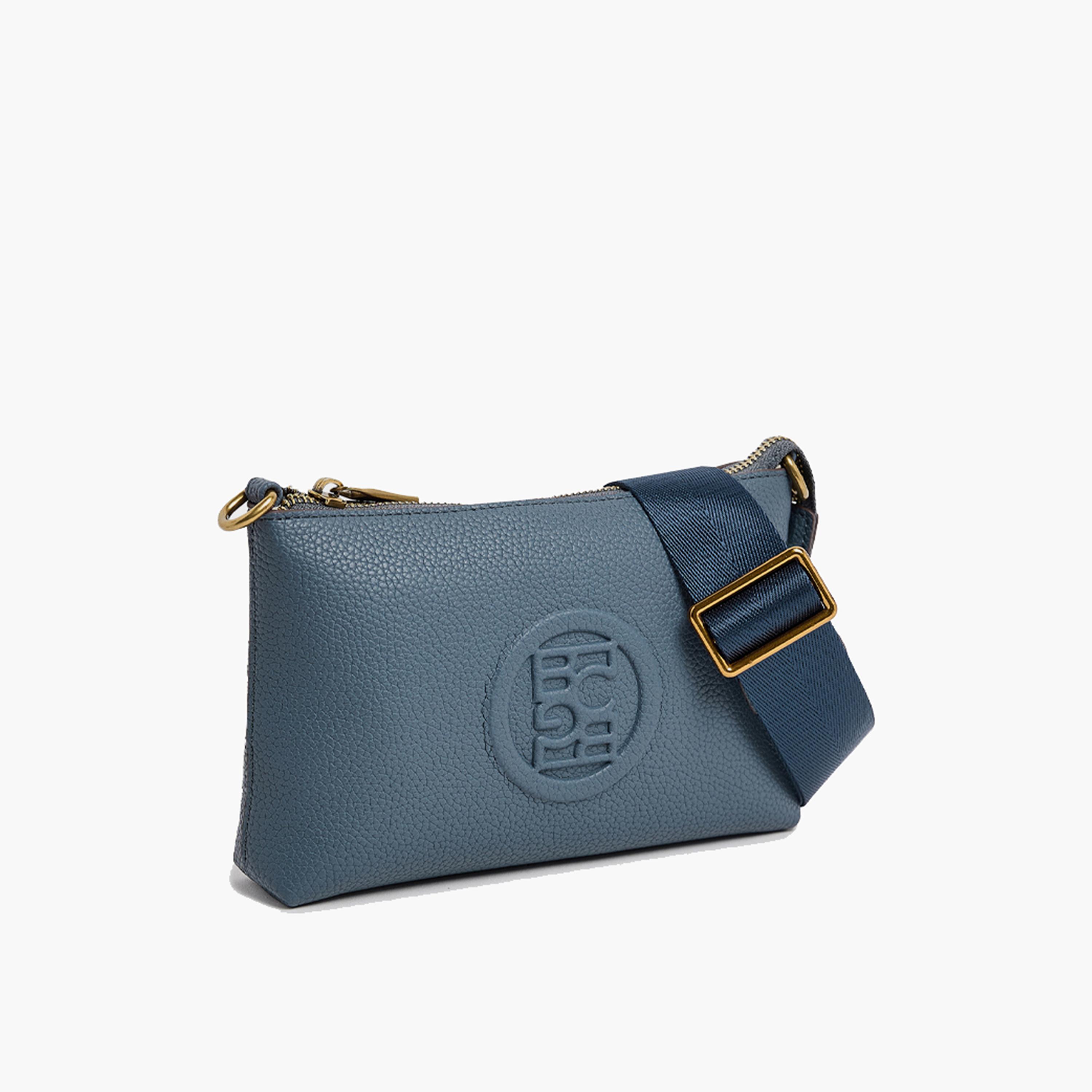 BCBG Textured Crossbody Bag with Zipper and an Adjustable Strap | 21 x 13 x 3.5 cm-women-bagsandwallets-handbags-image-14