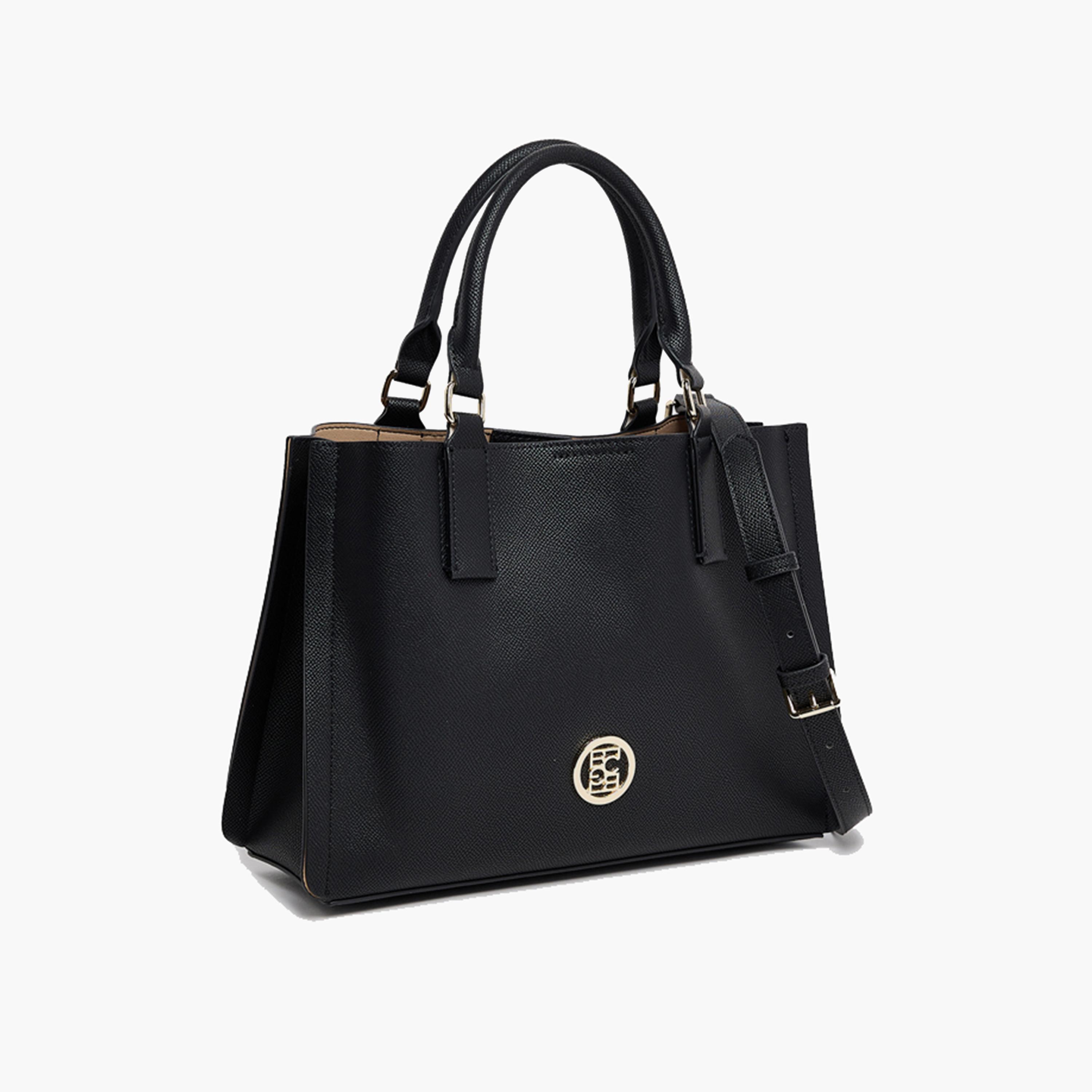 بي سي بي جي- شنطة ساتشل بمقبضين منقوشة بسحاب إغلاق وحزام قابل للفصل-women-bagsandwallets-handbags-image-9