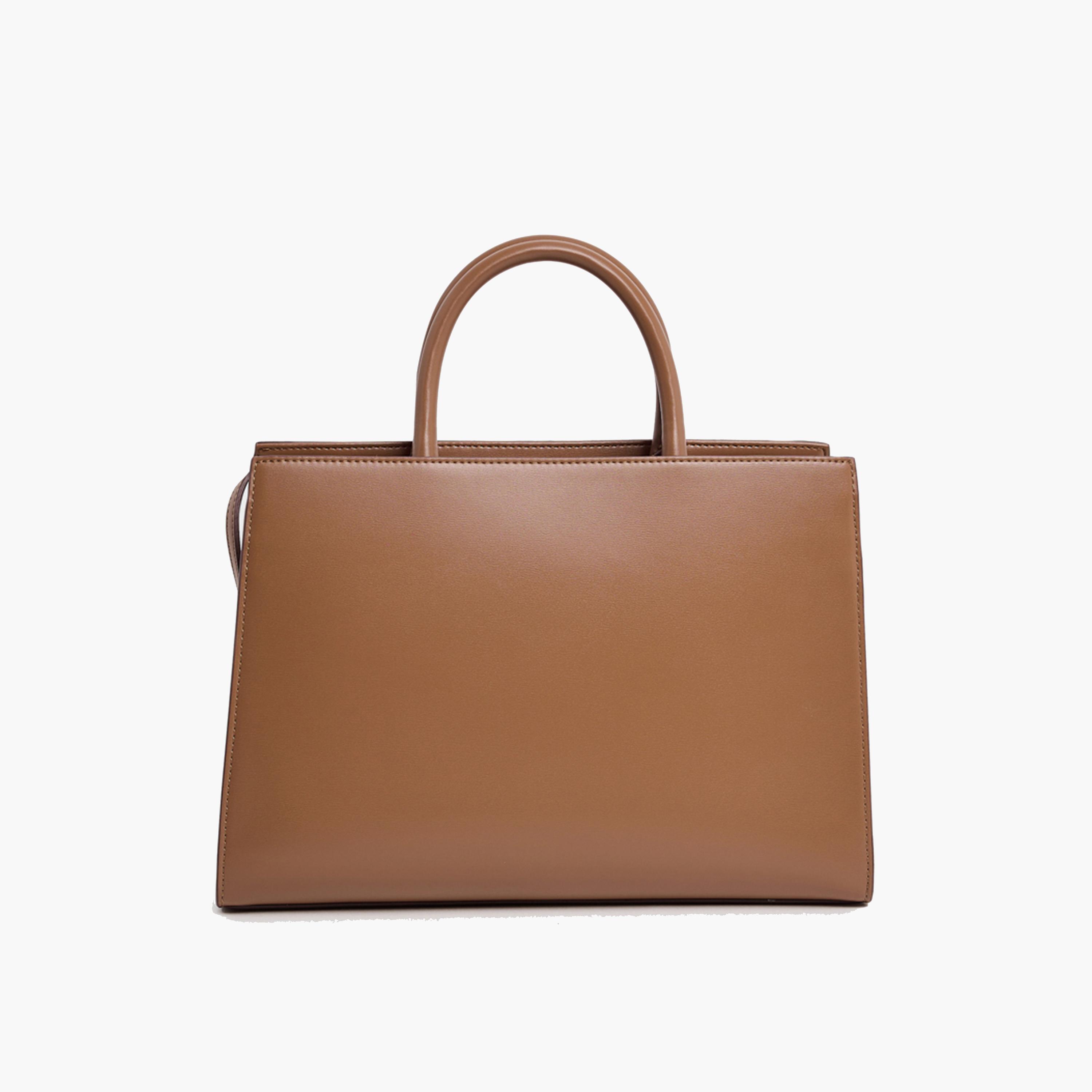 BCBG Double-Handle Satchel Bag with Zipper and Detachable Strap | 32 x 21 x 12 cm-women-bagsandwallets-handbags-image-3
