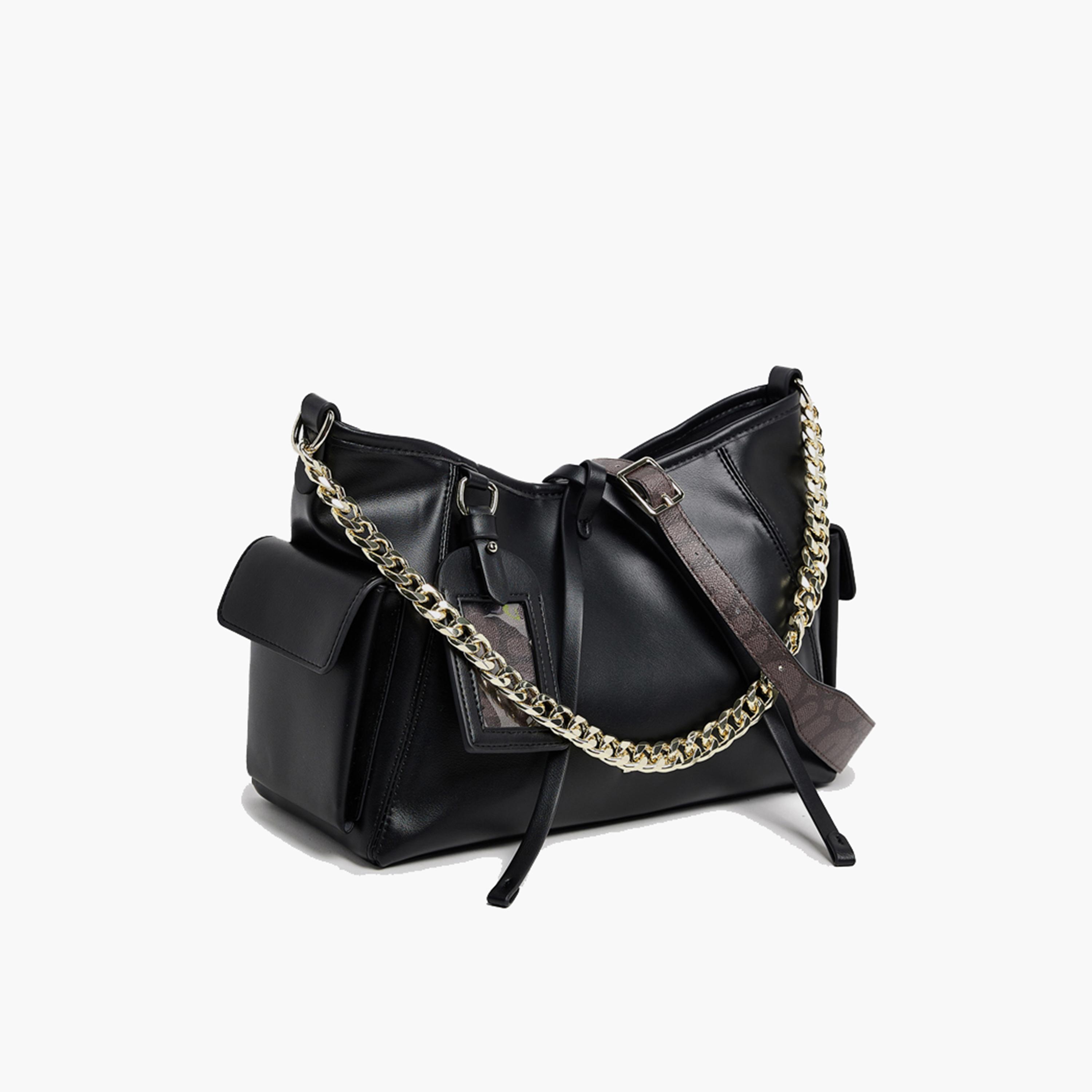 بي سي بي جي- شنطة كتف بقفل مغناطيسي وحزام سلسلة-women-bagsandwallets-handbags-image-4