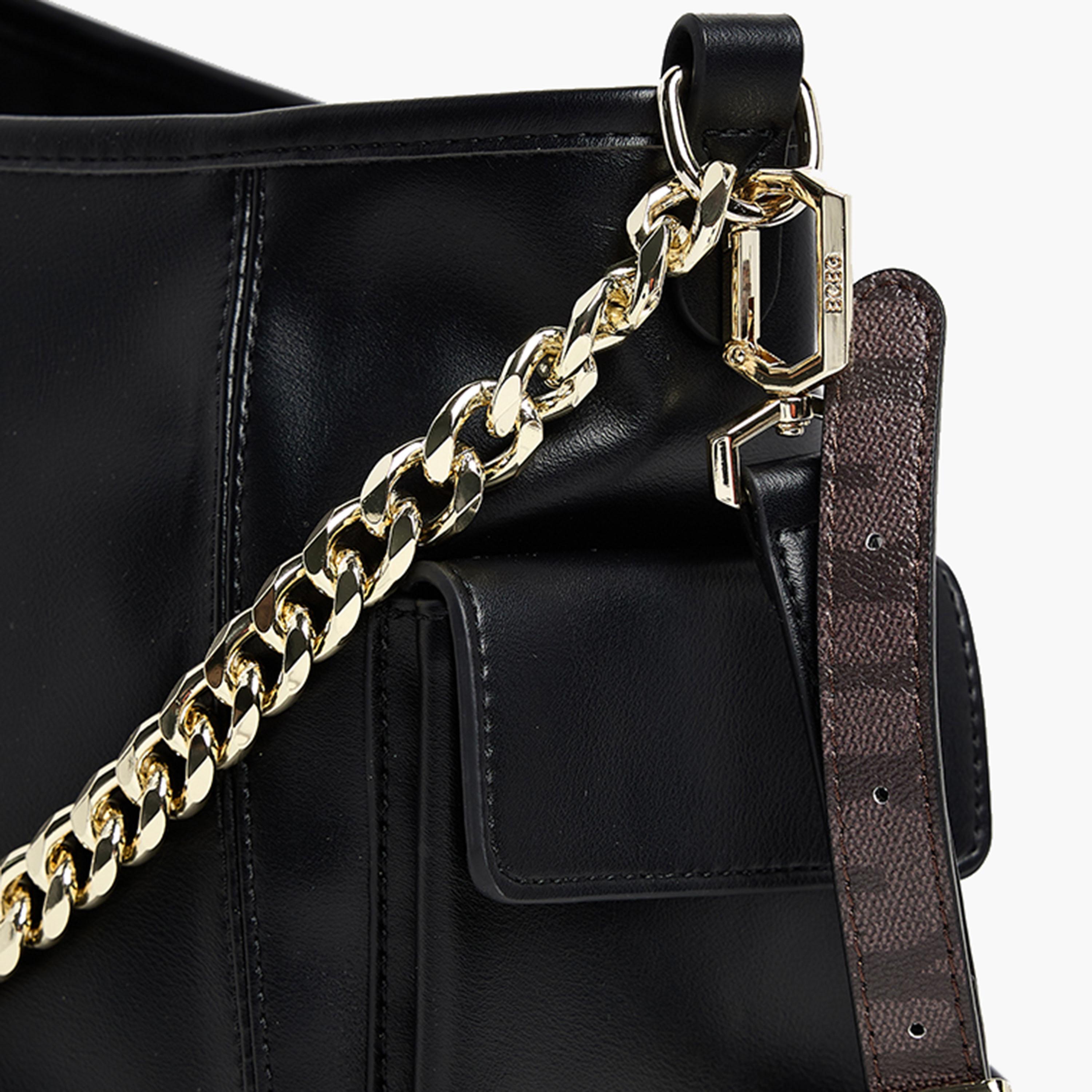 بي سي بي جي- شنطة كتف بقفل مغناطيسي وحزام سلسلة-women-bagsandwallets-handbags-image-5