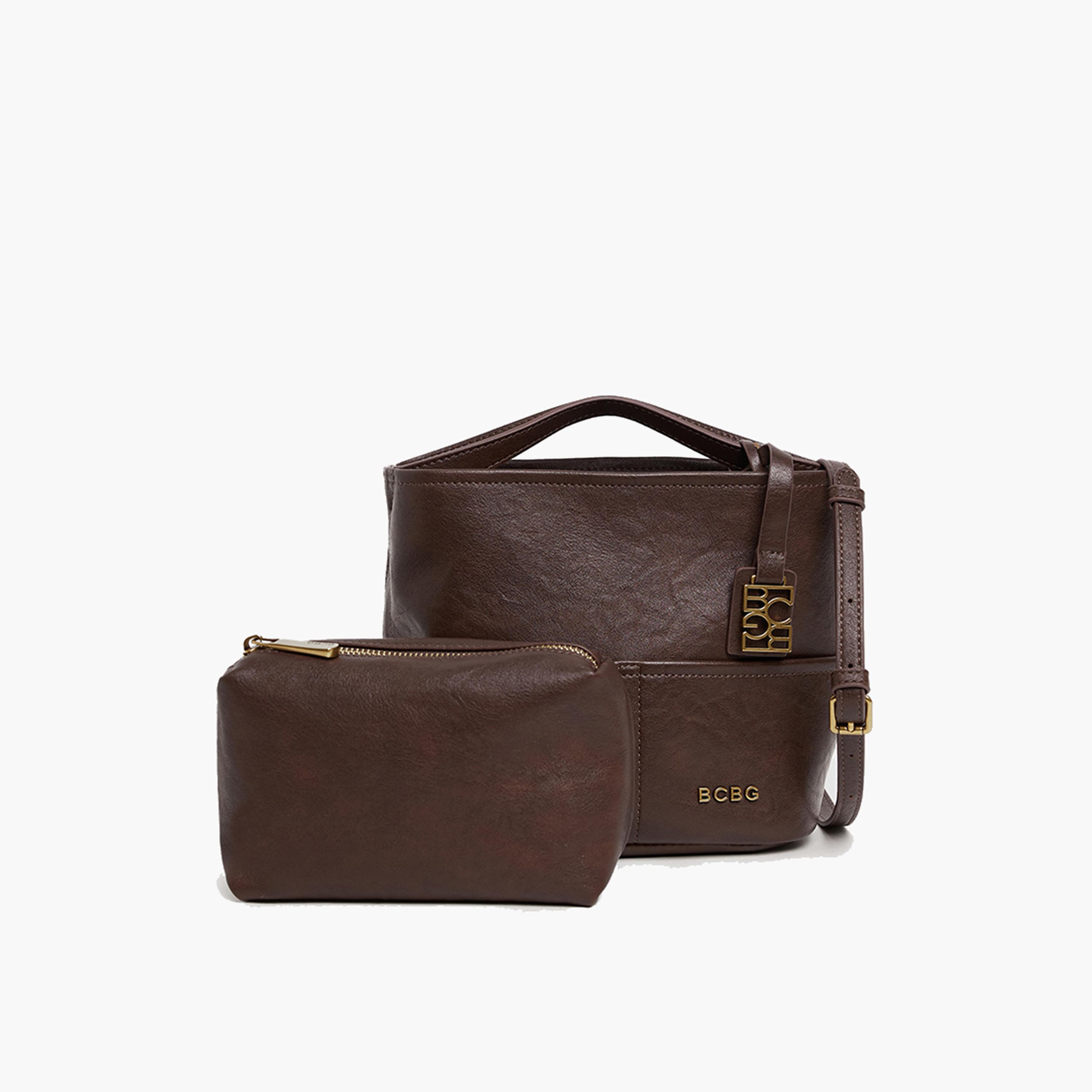 BCBG Top-Handle Shoulder Bag with Magnetic Closure and Detachable Strap | 24 x 18.5 x 12 cm-women-bagsandwallets-handbags-image-5