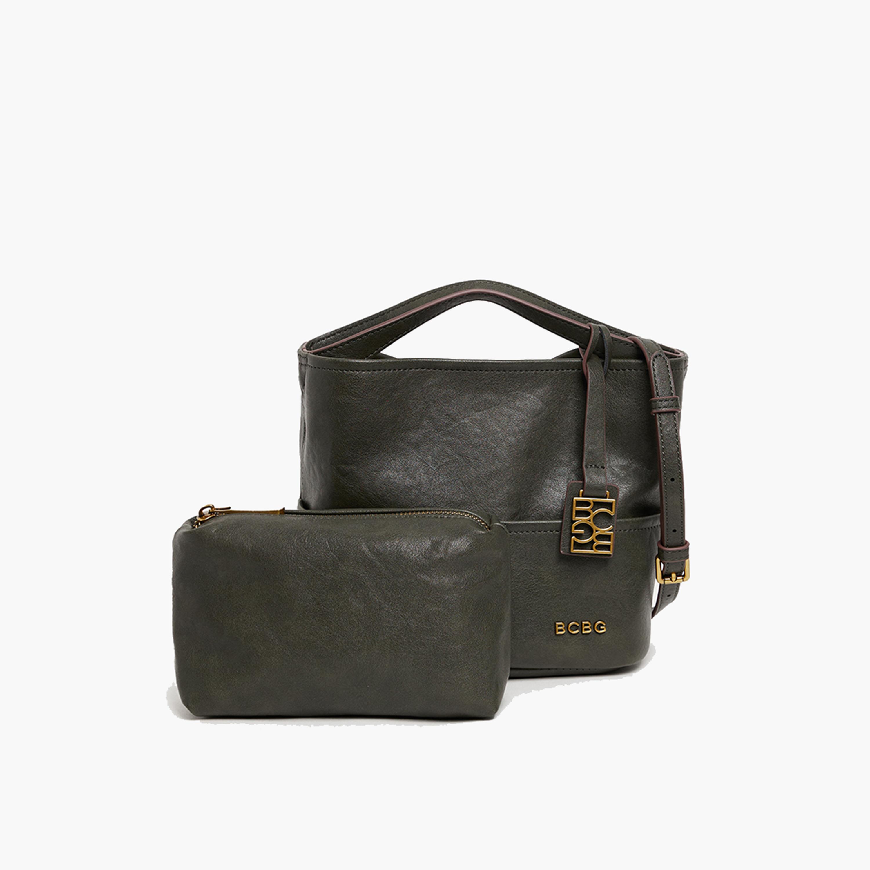 BCBG Top-Handle Shoulder Bag with Magnetic Closure and Detachable Strap | 24 x 18.5 x 12 cm-women-bagsandwallets-handbags-image-9