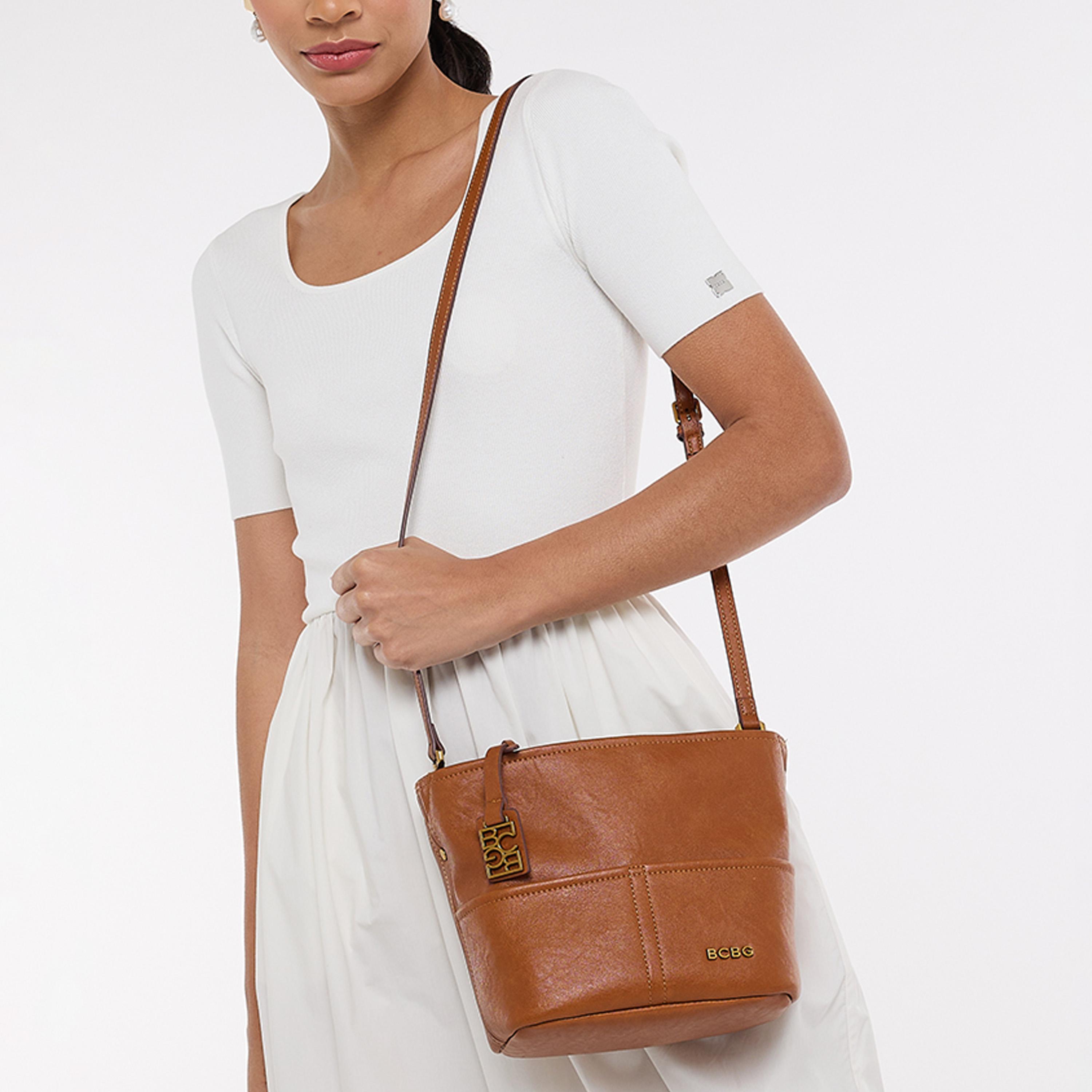 BCBG Top-Handle Shoulder Bag with Magnetic Closure and Detachable Strap | 24 x 18.5 x 12 cm-women-bagsandwallets-handbags-image-2