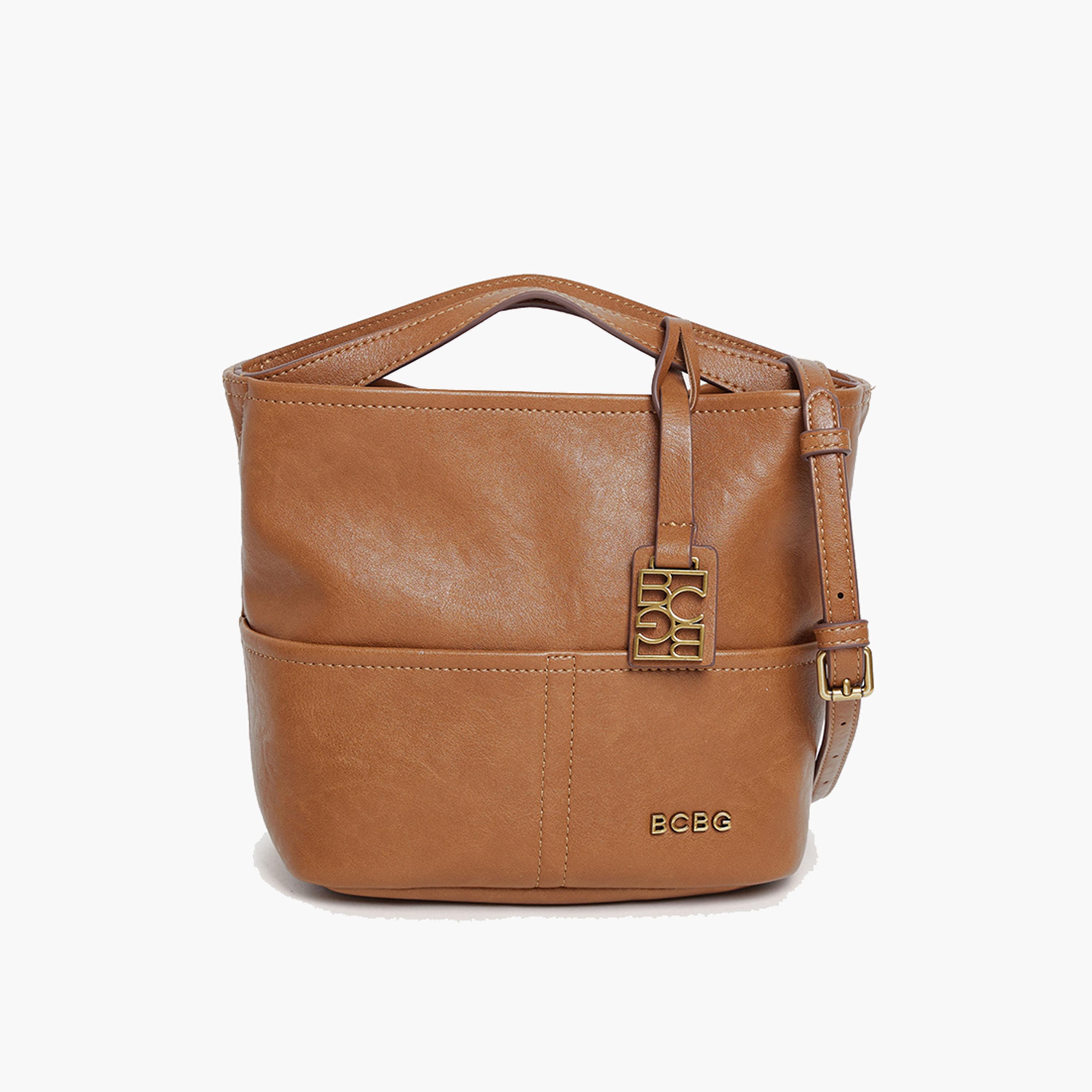 BCBG Top-Handle Shoulder Bag with Magnetic Closure and Detachable Strap | 24 x 18.5 x 12 cm-women-bagsandwallets-handbags-image-3