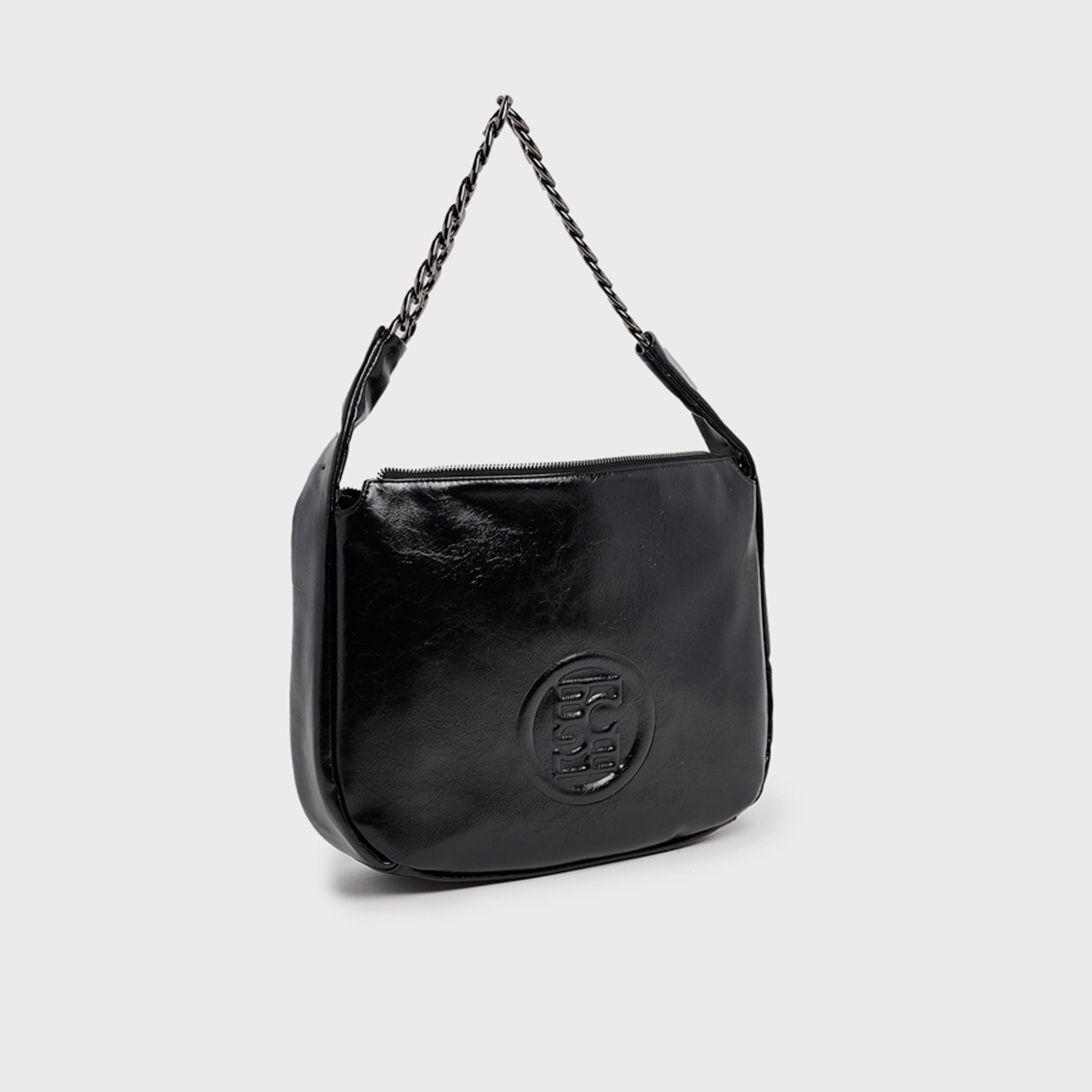 بي سي بي جي- شنطة كتف منقوشة بسحاب إغلاق وحزام سلسلة-women-bagsandwallets-handbags-image-3