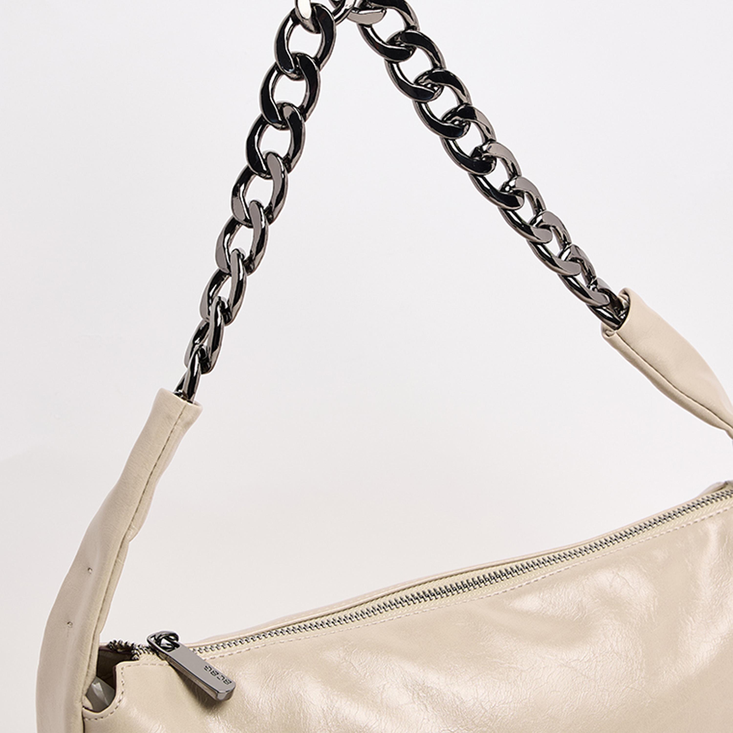 بي سي بي جي- شنطة كتف منقوشة بسحاب إغلاق وحزام سلسلة-women-bagsandwallets-handbags-image-11