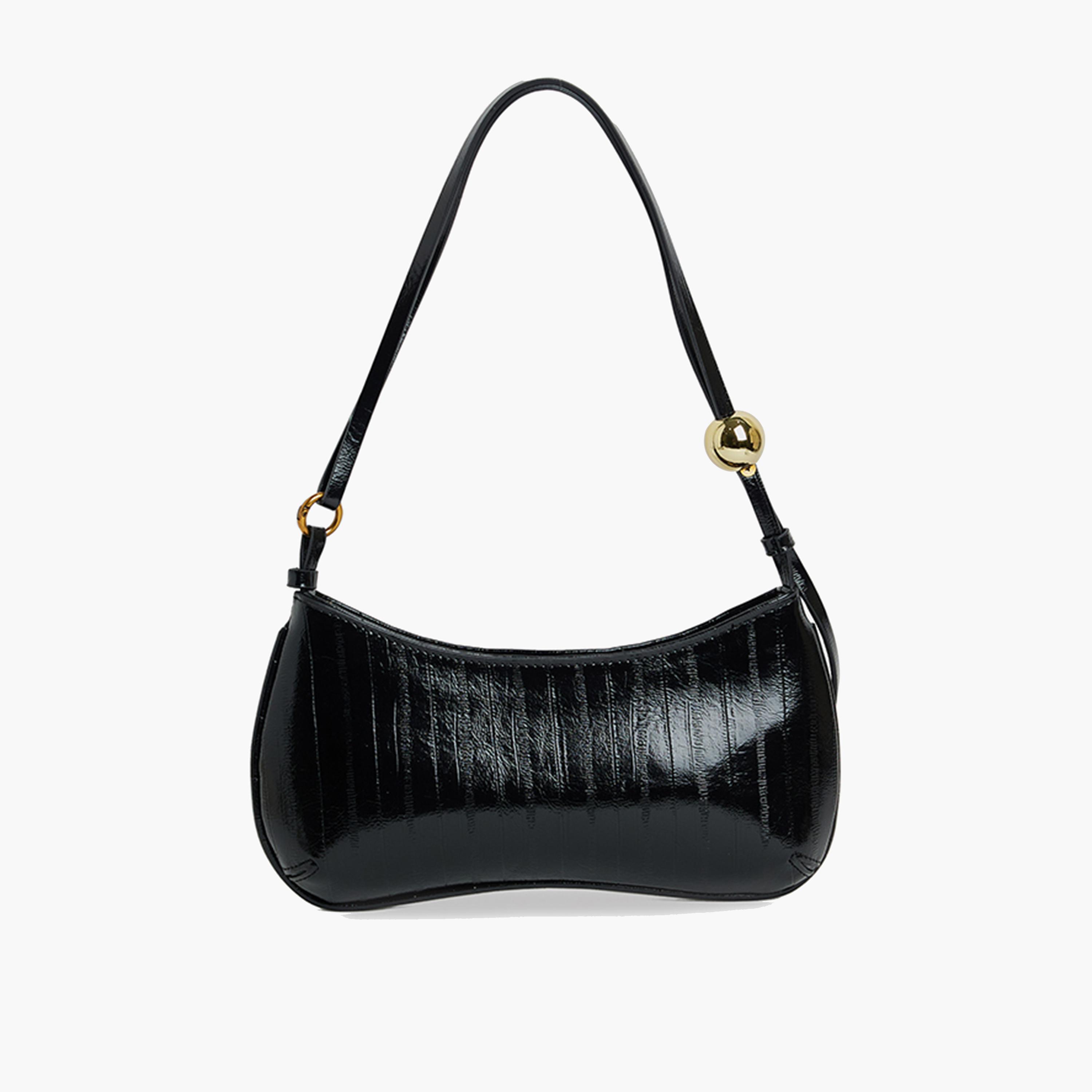 BCBG Textured Shoulder Bag with Zipper | 26 x 23 x 11.5 cm-women-bagsandwallets-handbags-image-2