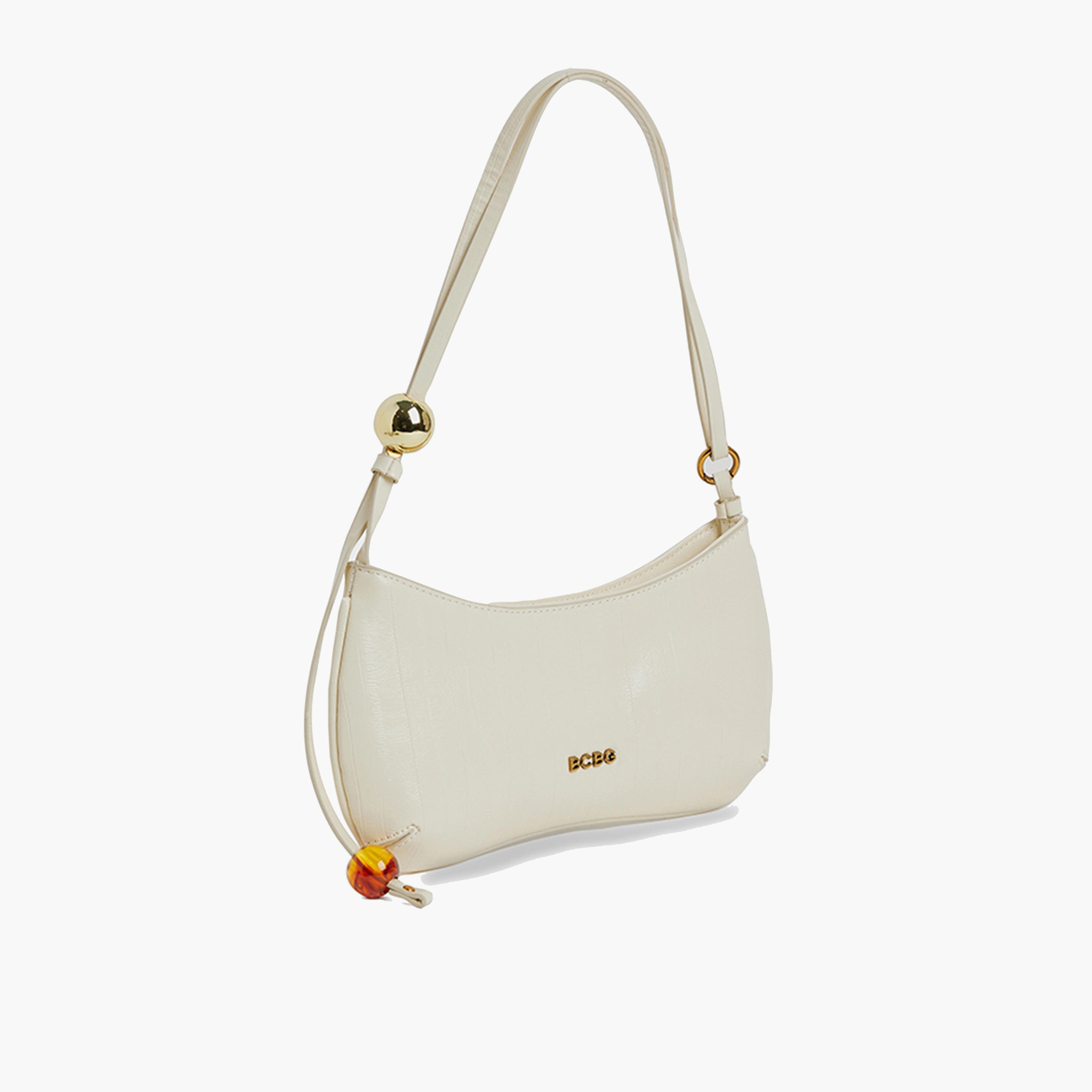 BCBG Textured Shoulder Bag with Zipper | 26 x 23 x 11.5 cm-women-bagsandwallets-handbags-image-7