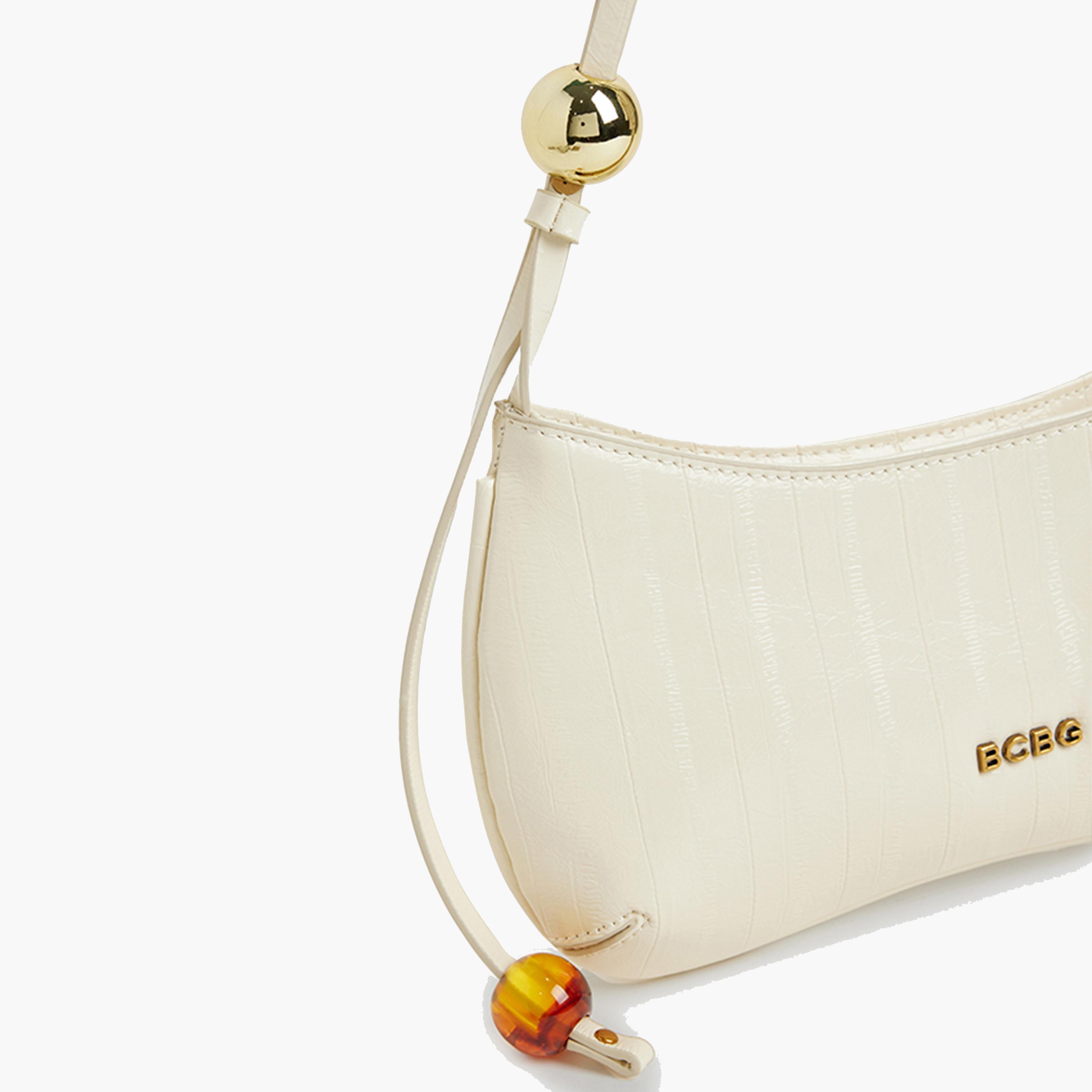 BCBG Textured Shoulder Bag with Zipper | 26 x 23 x 11.5 cm-women-bagsandwallets-handbags-image-8