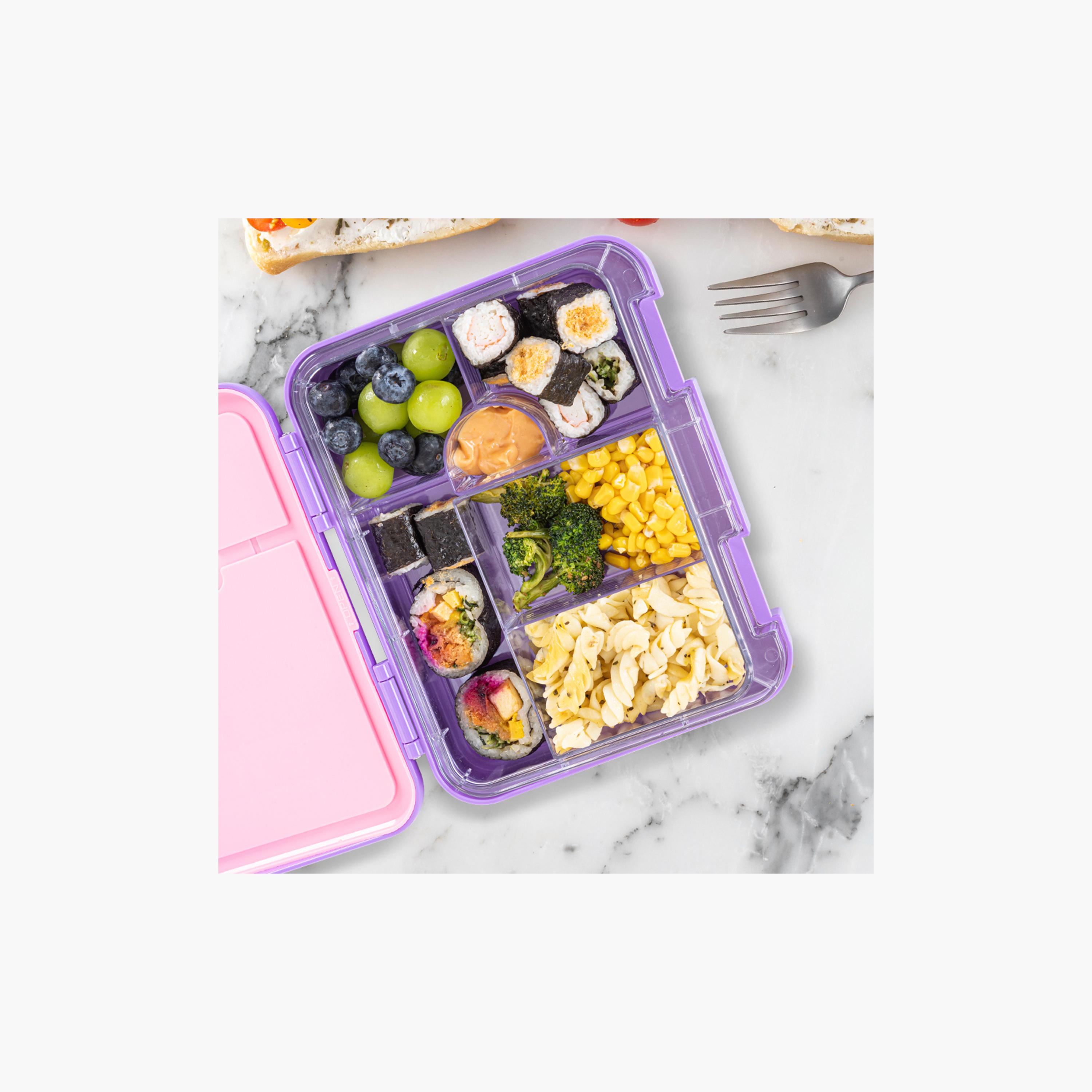 مجموعة صندوق غداء وحقيبة بينتو قابلة للتحويل 6 و4 مع ملصق من إيزي كيدز - فراشة - أرجواني-school-lunchessentials-lunchboxes-image-8