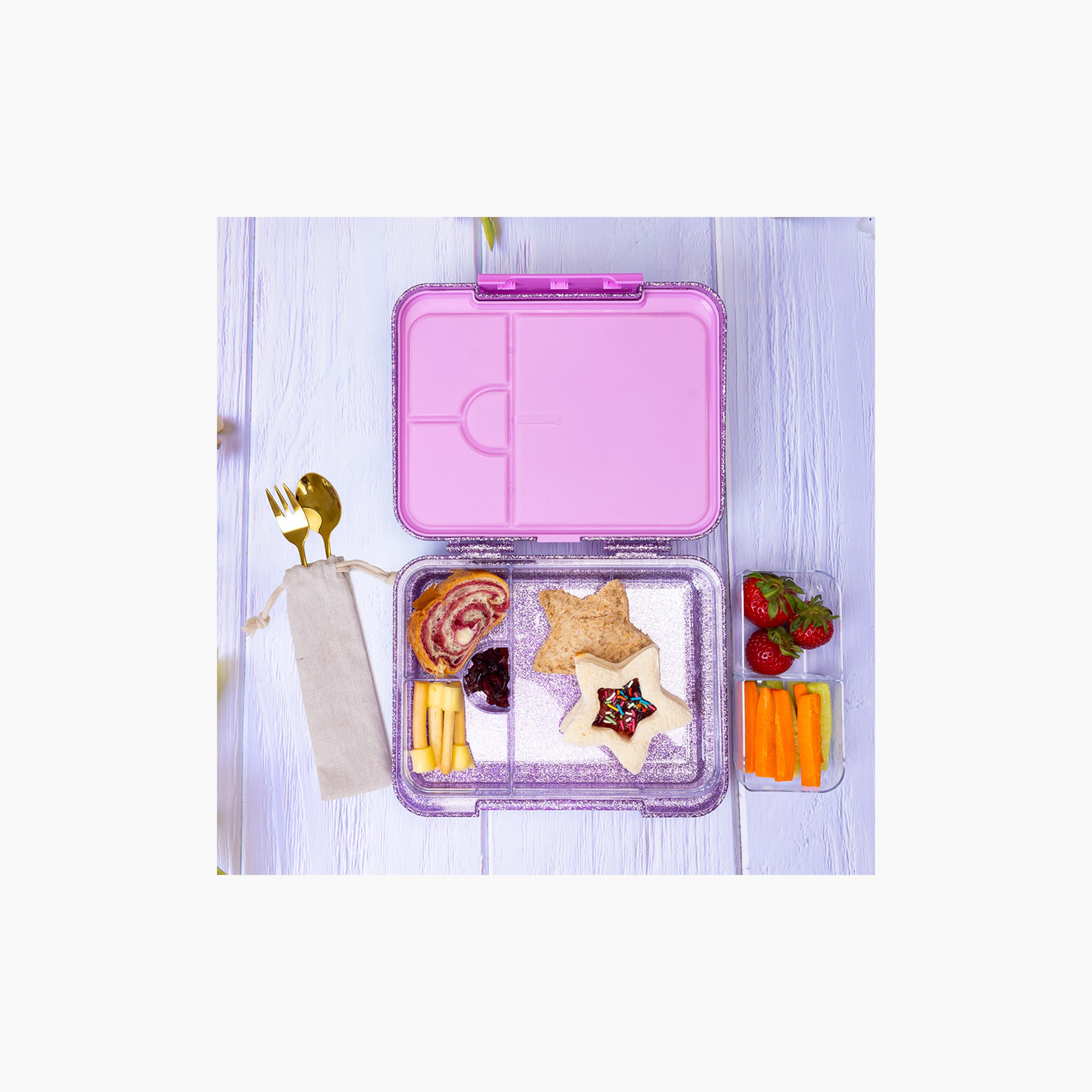 مجموعة صندوق غداء بينتو قابل للتحويل مع حقيبة 6 و4 من إيزي كيدز - لامع-school-lunchessentials-sets-image-7