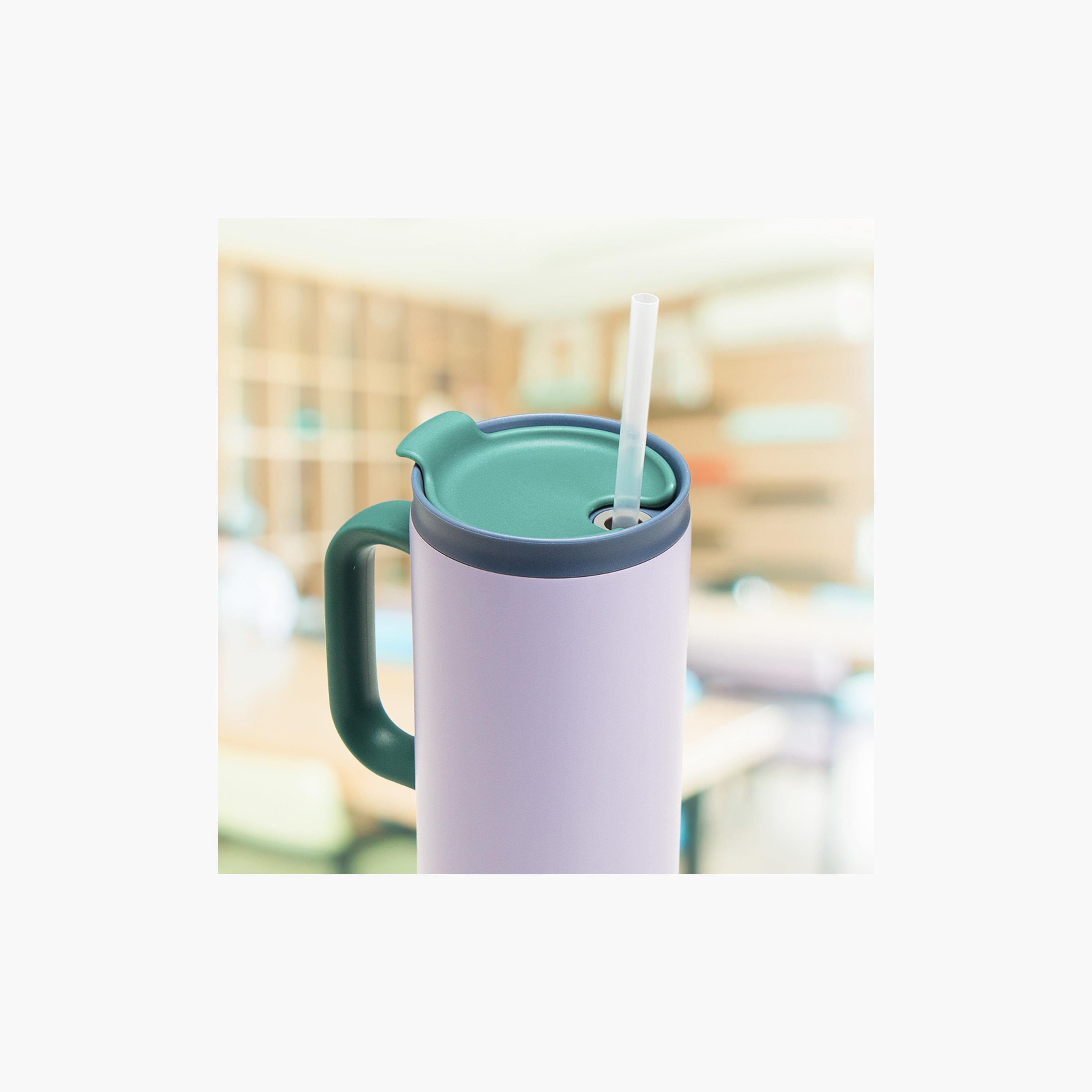 كوب سفر معزول مع حقيبة غداء من إيزي كيدز - 900 مل - لافندر-school-waterbottles-image-10
