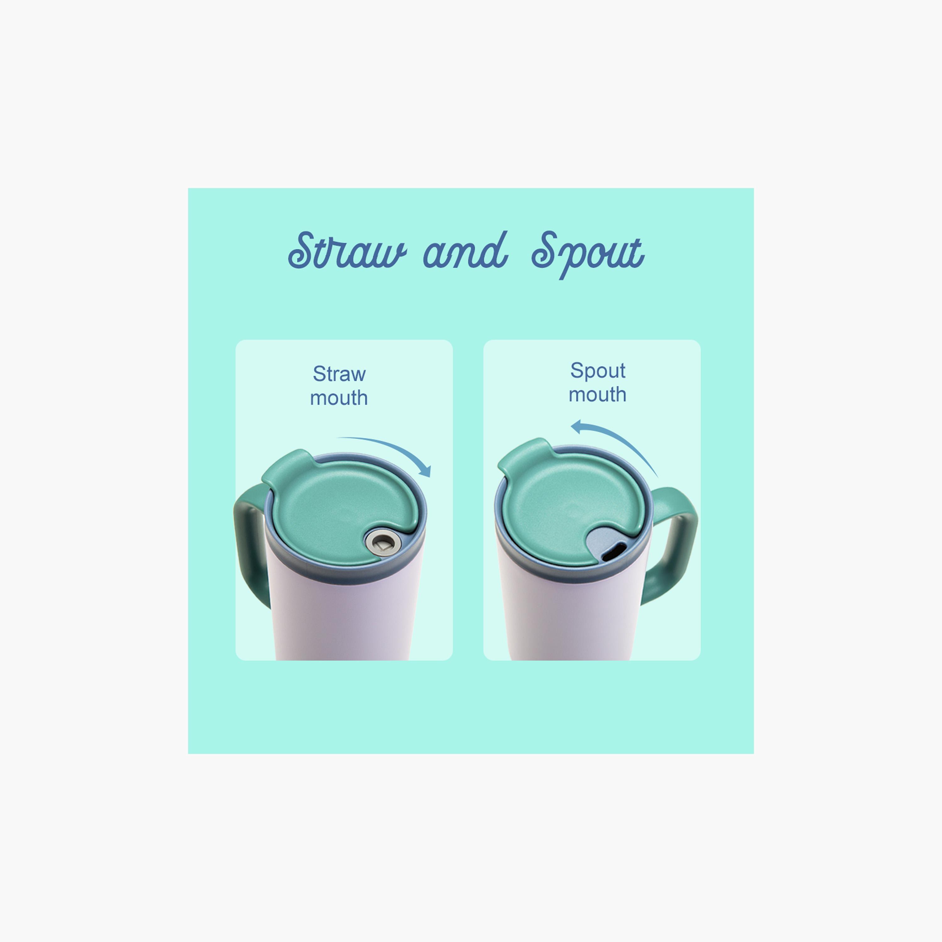 كوب سفر معزول مع حقيبة غداء من إيزي كيدز - 900 مل - لافندر-school-waterbottles-image-9