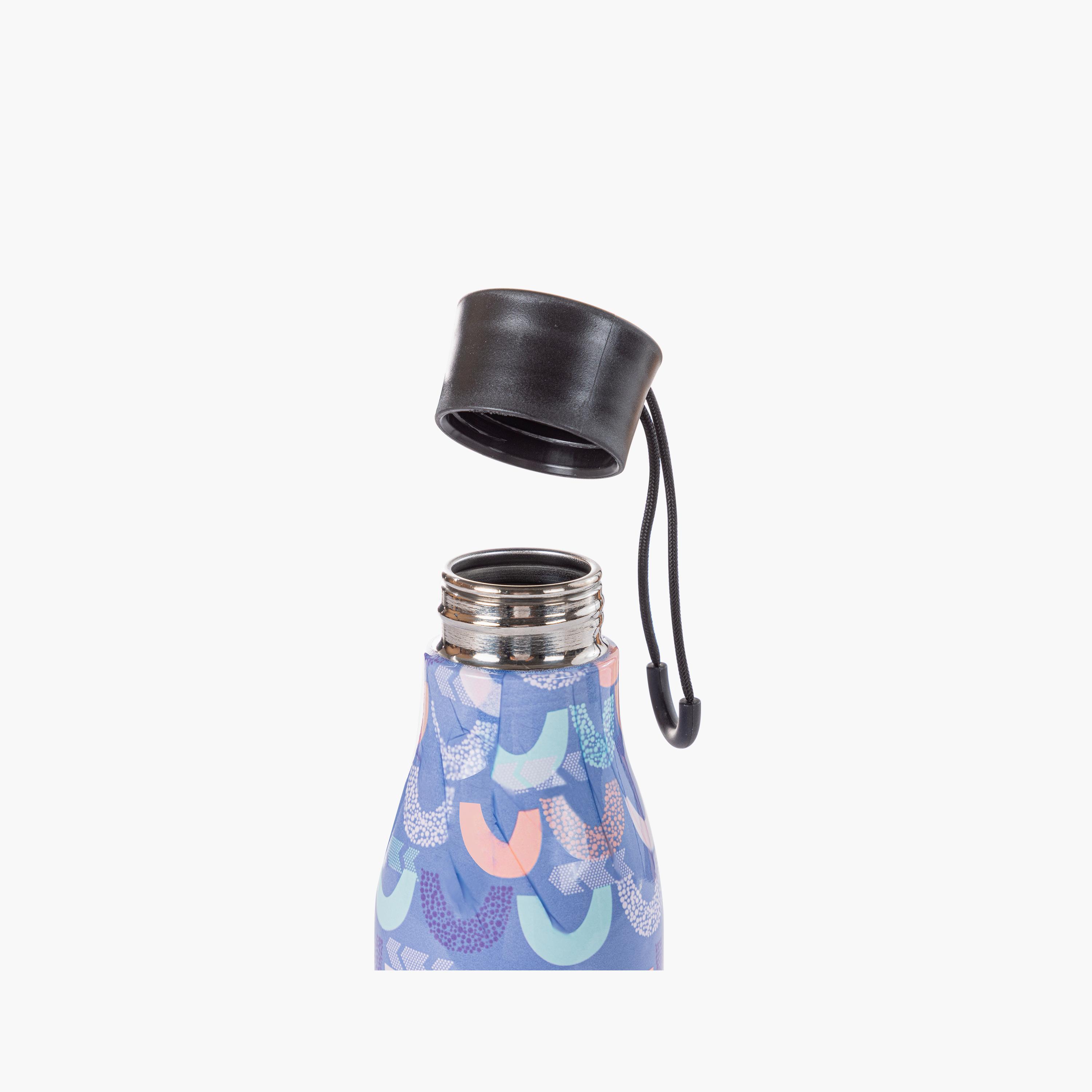 Eazy Kids Steel Water Bottle with Lunch Bag & Detachable Strap - 760 ml - Half Moon-school-waterbottles-image-4