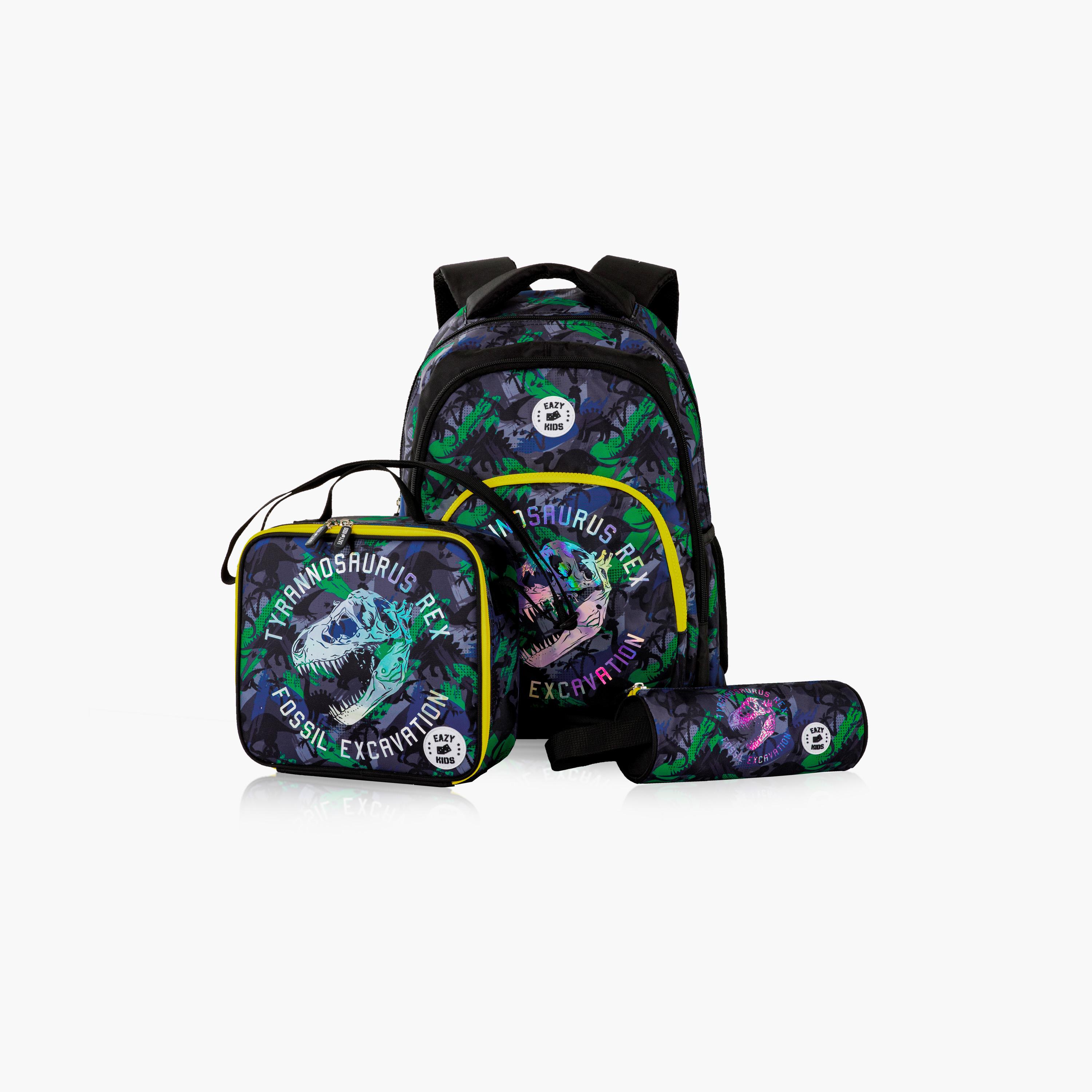 Eazy Kids 5-Piece Backpack Set - 17 Inch - T-Rex - Multicolour-school-bagsandbackpacks-sets-image-4
