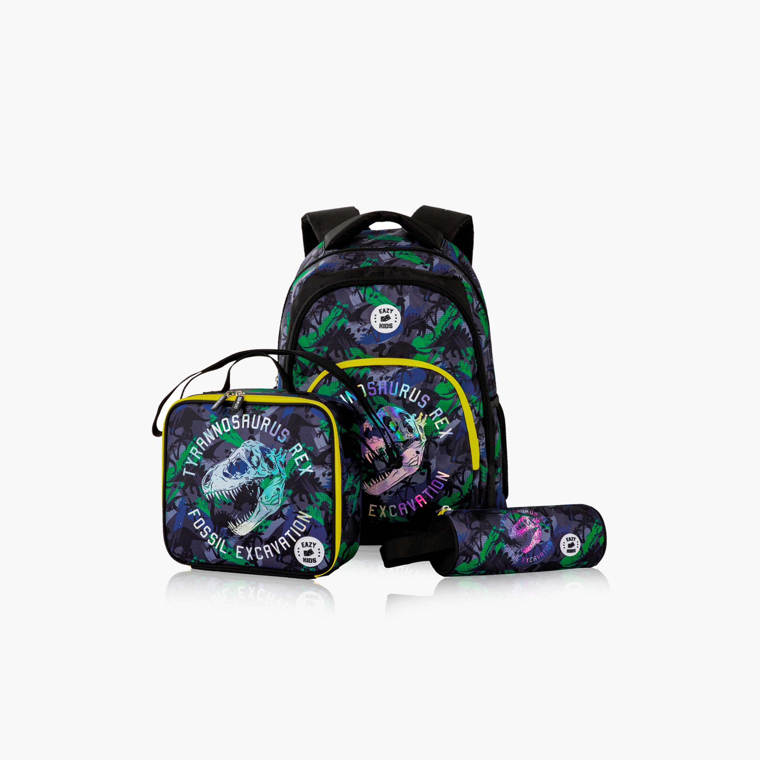Eazy Kids 5-Piece Backpack Set - 17 Inch - T-Rex - Multicolour-school-bagsandbackpacks-sets-image-2