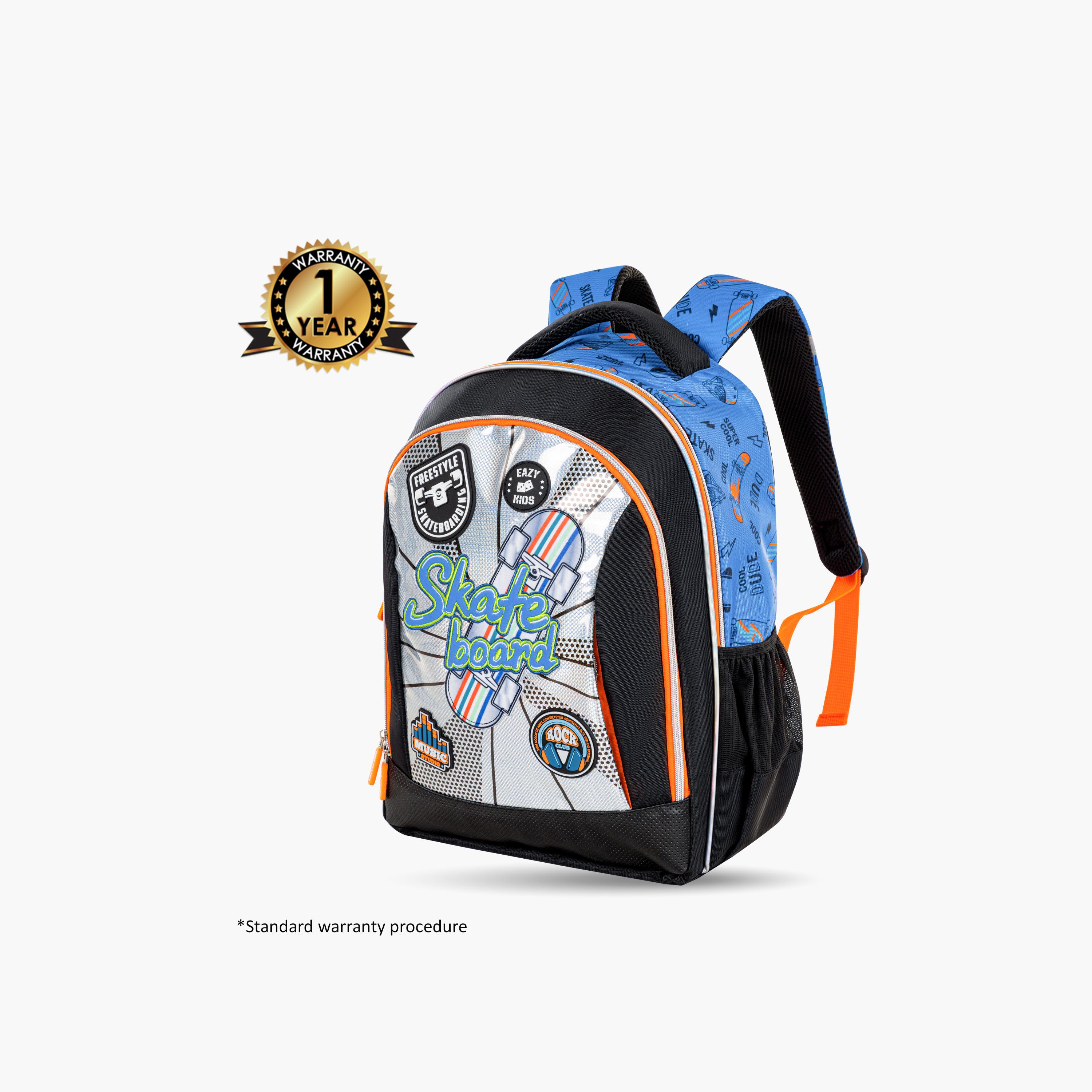 Eazy Kids 5-Piece Backpack Set - 17 Inch - Skate Board - Multicolour-school-bagsandbackpacks-sets-image-4