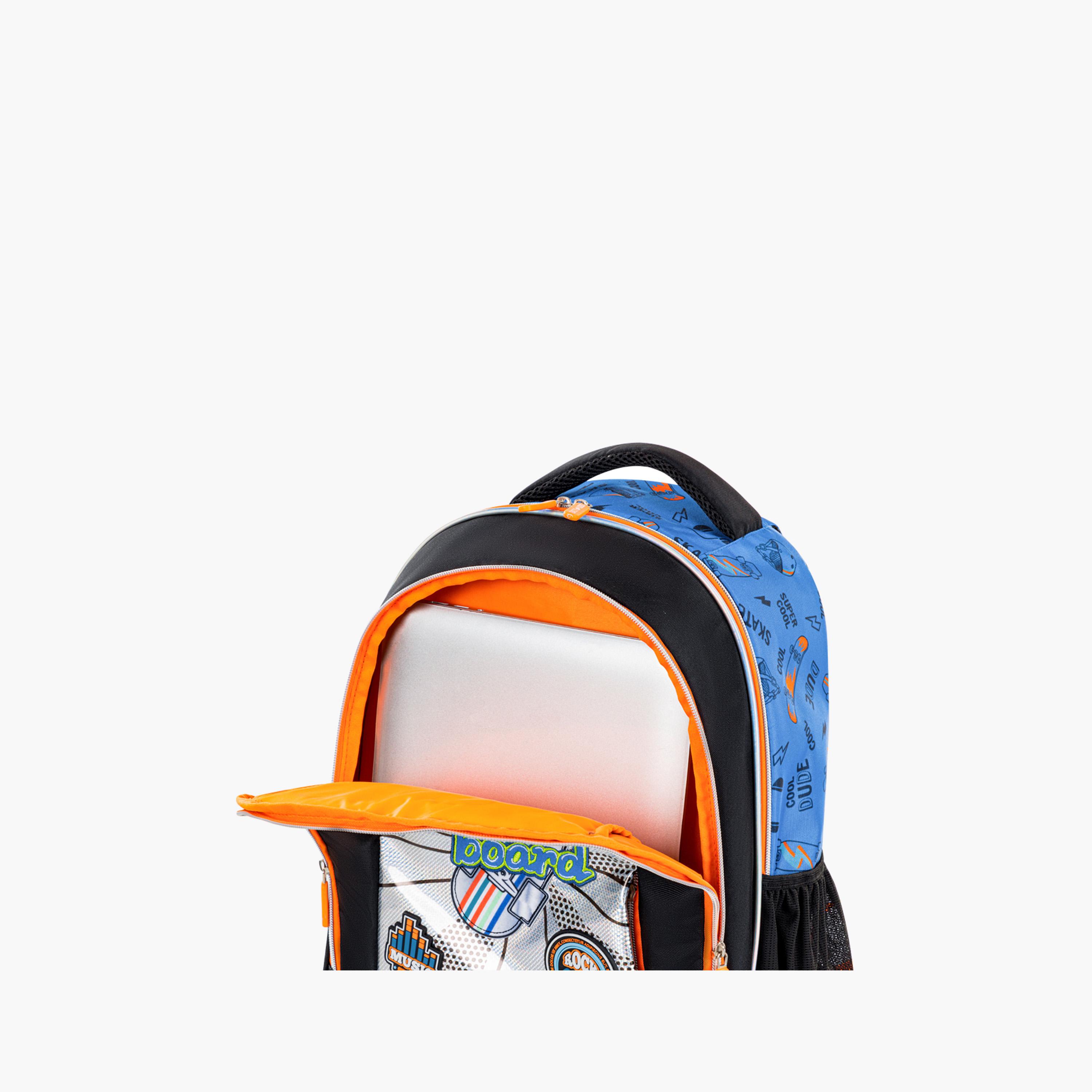 Eazy Kids 5-Piece Backpack Set - 17 Inch - Skate Board - Multicolour-school-bagsandbackpacks-sets-image-7