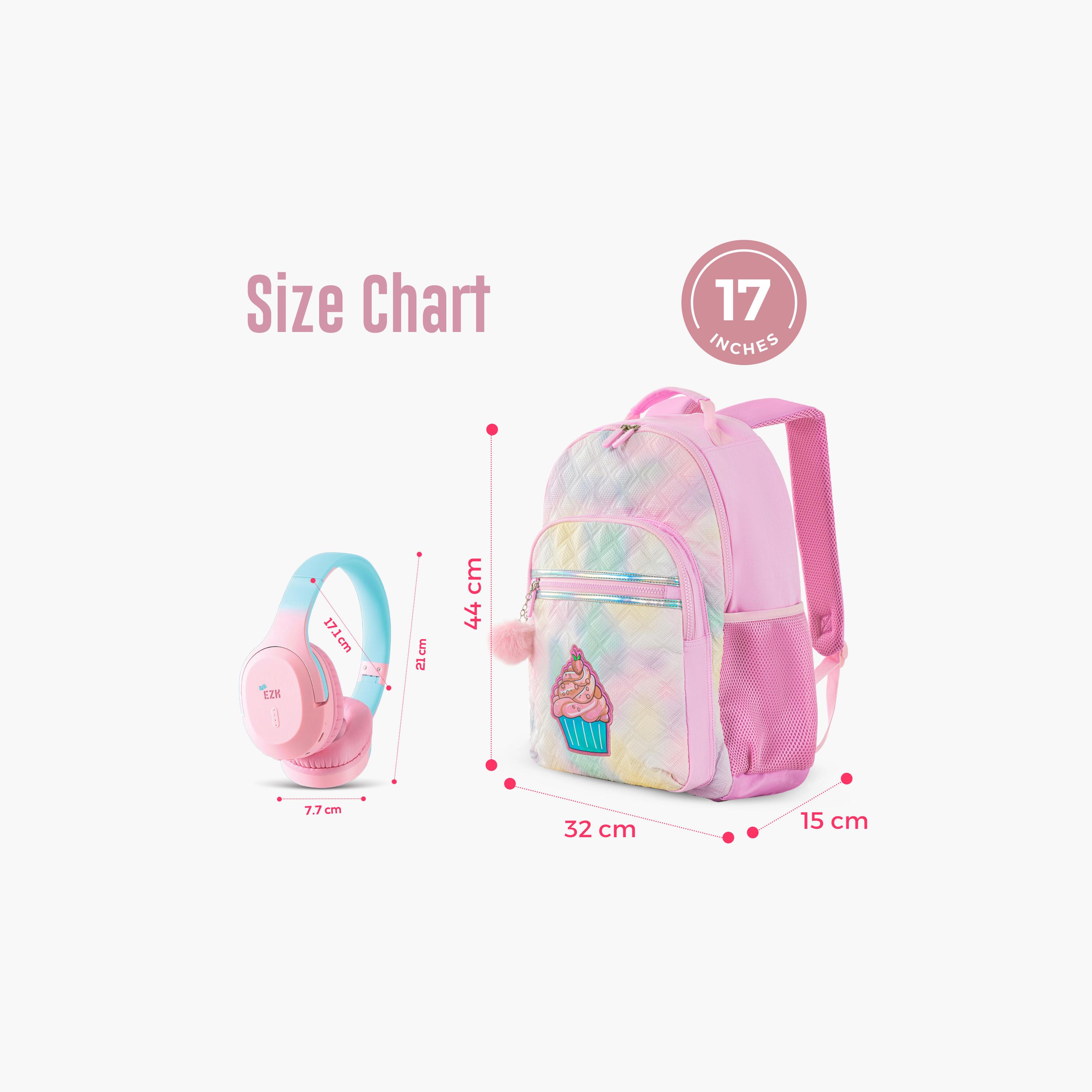Eazy Kids 4-Piece Backpack Set - 17 Inch - Sugar Pop - Pink-school-bagsandbackpacks-sets-image-2
