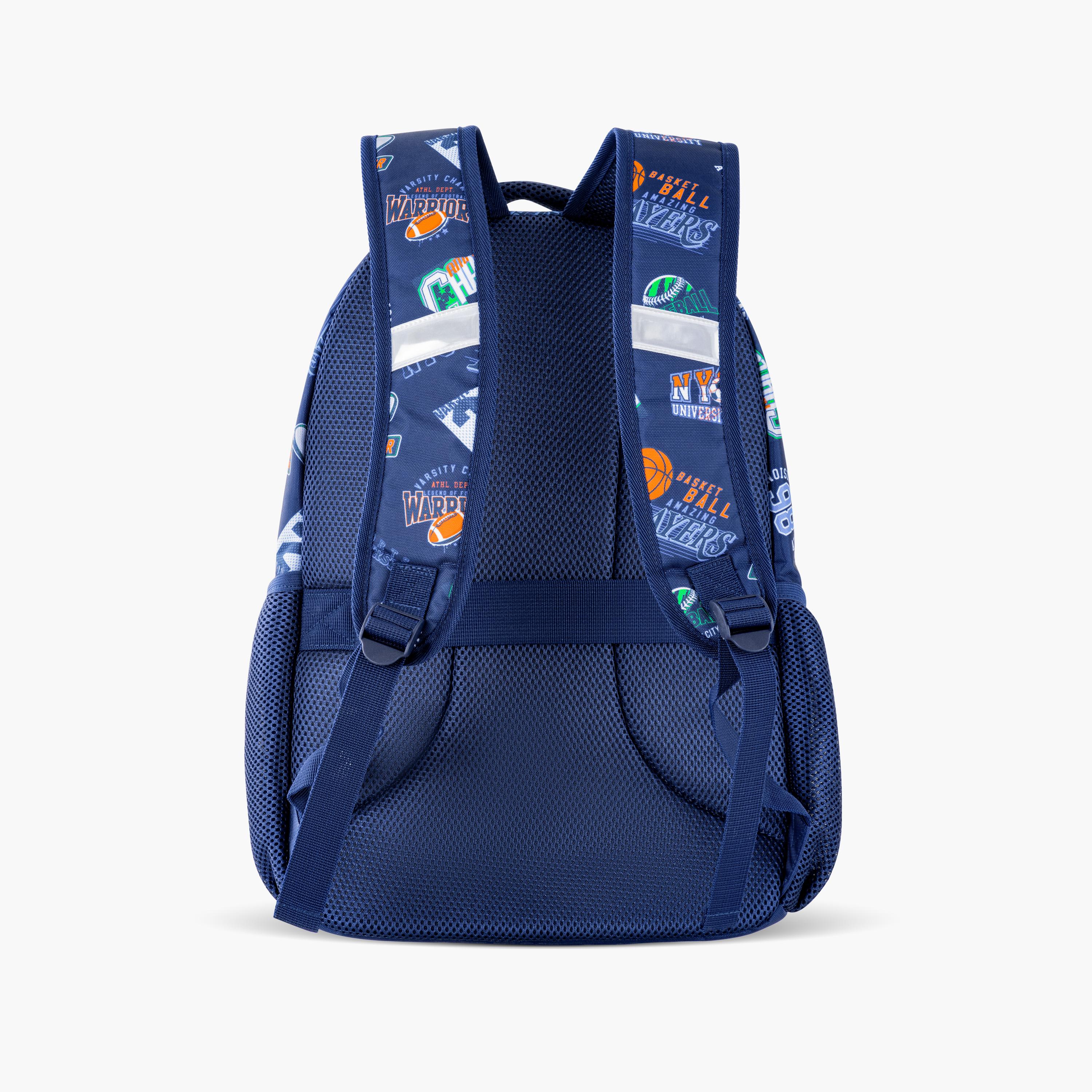 Eazy Kids 4-Piece Backpack Set - 18 Inch - Basket Ball - Blue-school-bagsandbackpacks-sets-image-6