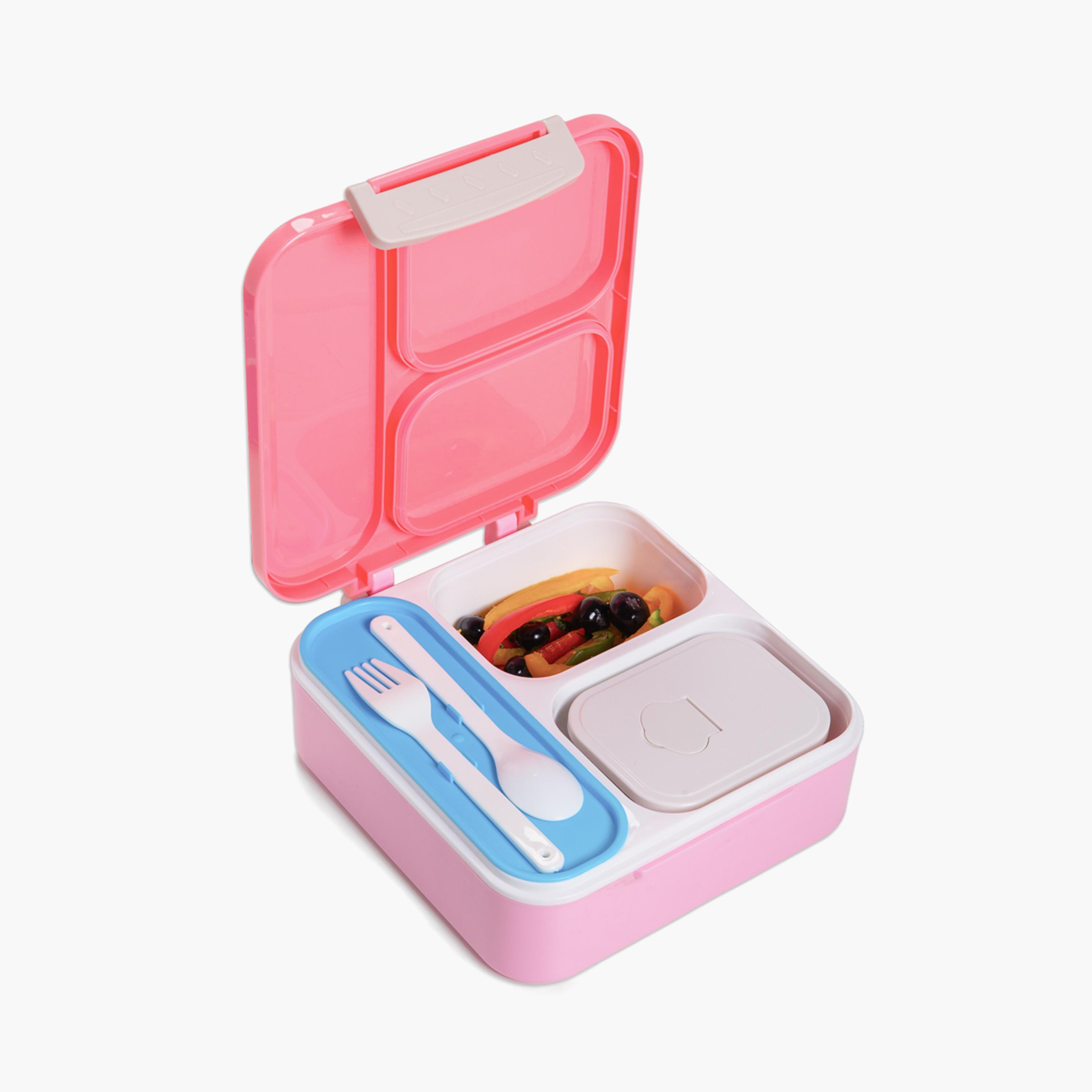 Nova Kids 3-Compartment Bento Lunch Box Set with Water Bottle - Unicorn - Pink-school-lunchessentials-sets-image-5