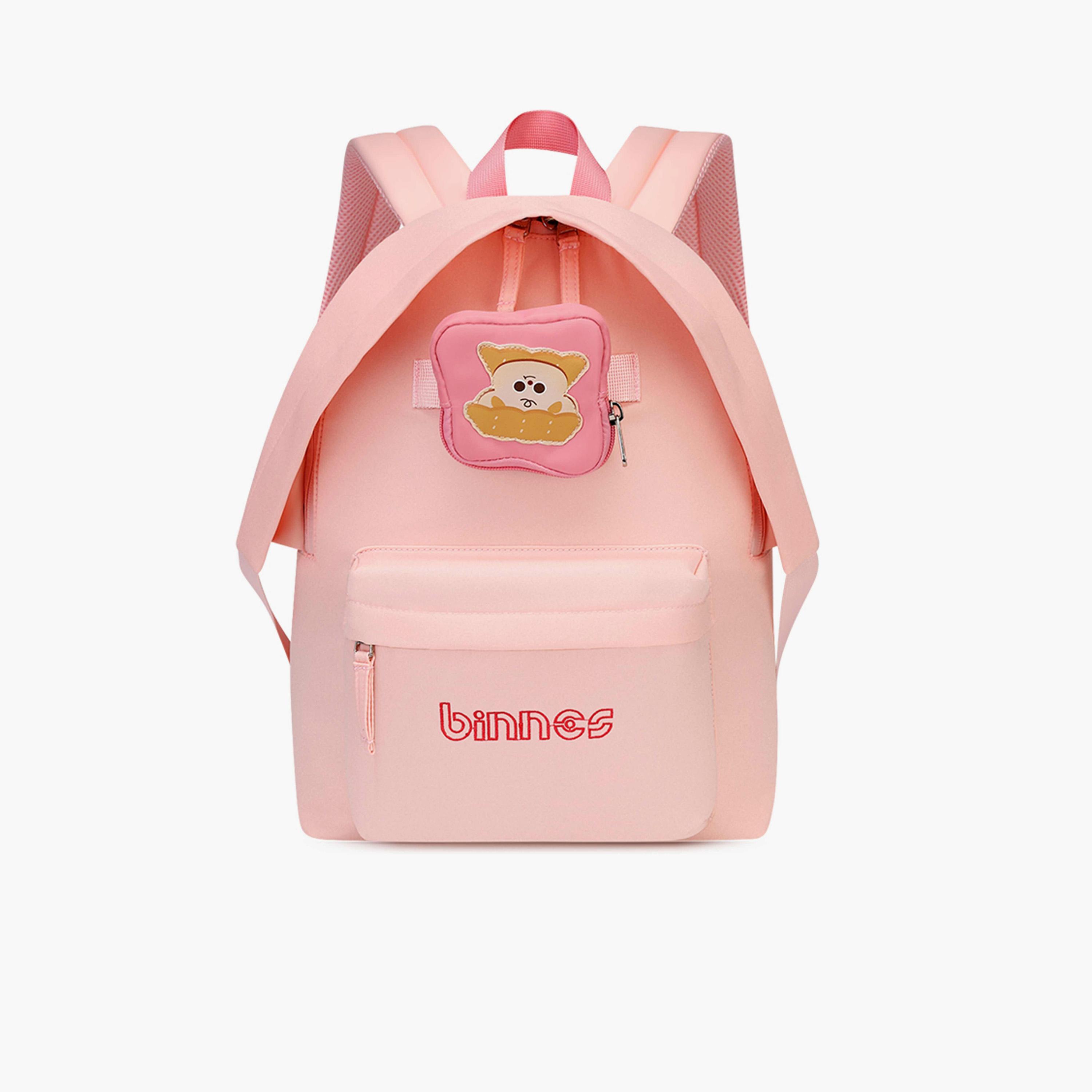 Binnes 14.2 Inches Backpack, Polyester, Adjustable Shoulder Straps | BNS6015-school-bagsandbackpacks-backpacks-image-1