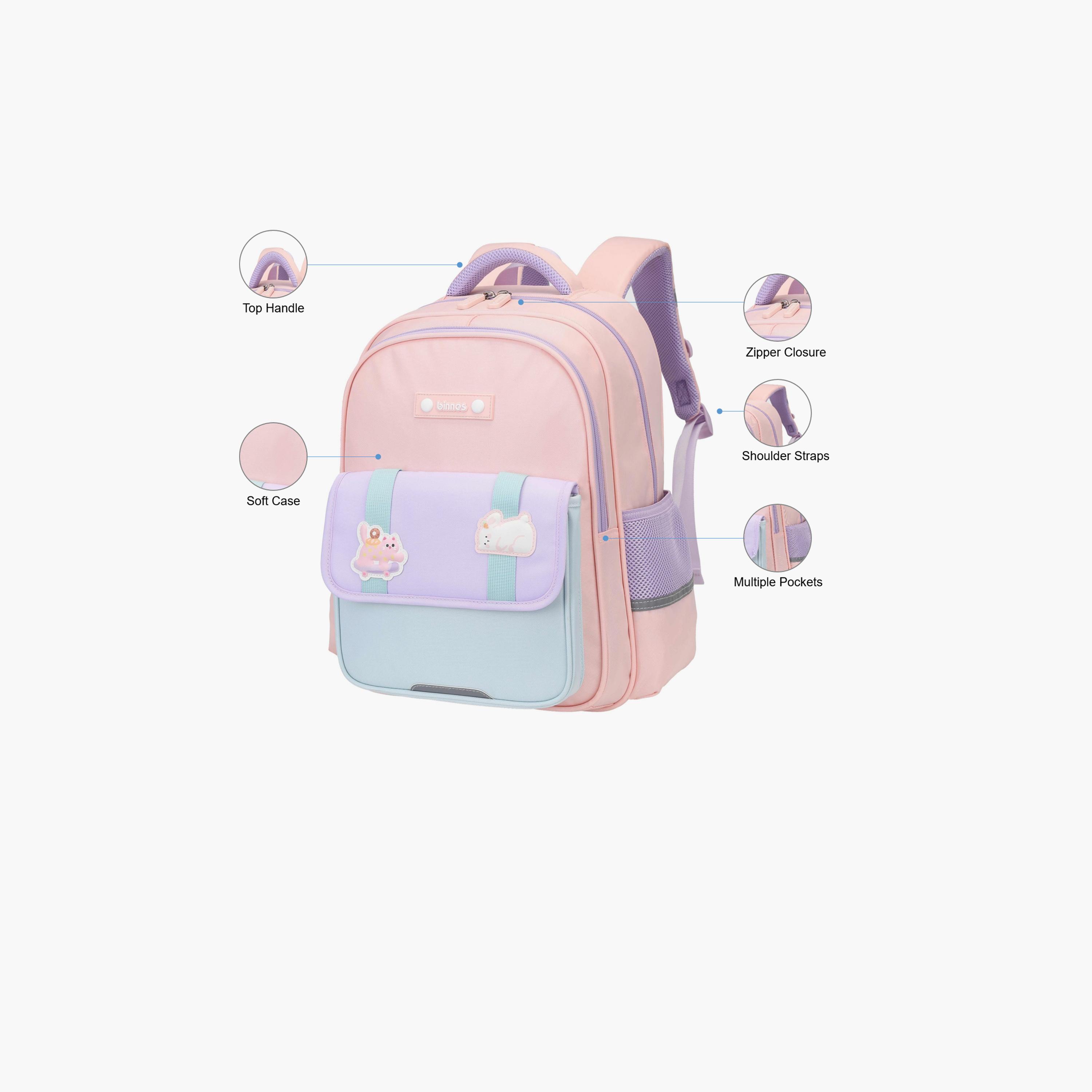 بينيس- شنطة ظهر بوليستر   15.2  أنش،  أحزمة كتف قابلة للتعديل | BNS6076-school-bagsandbackpacks-backpacks-image-3