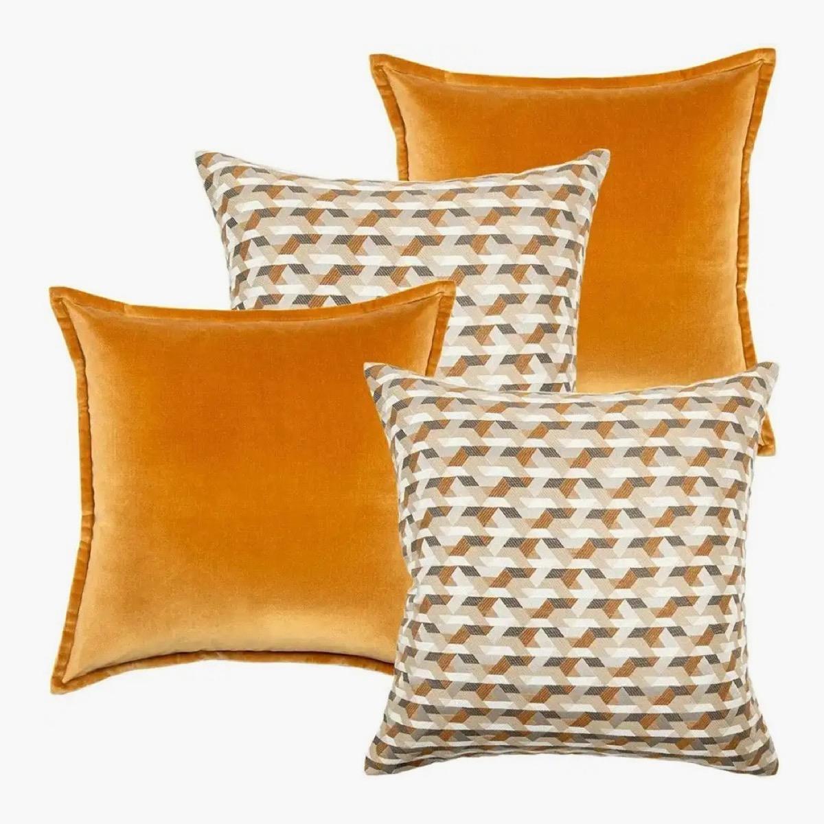 Knot Home Printed 4-Piece Filled Cushion Set - 50x50 cm
