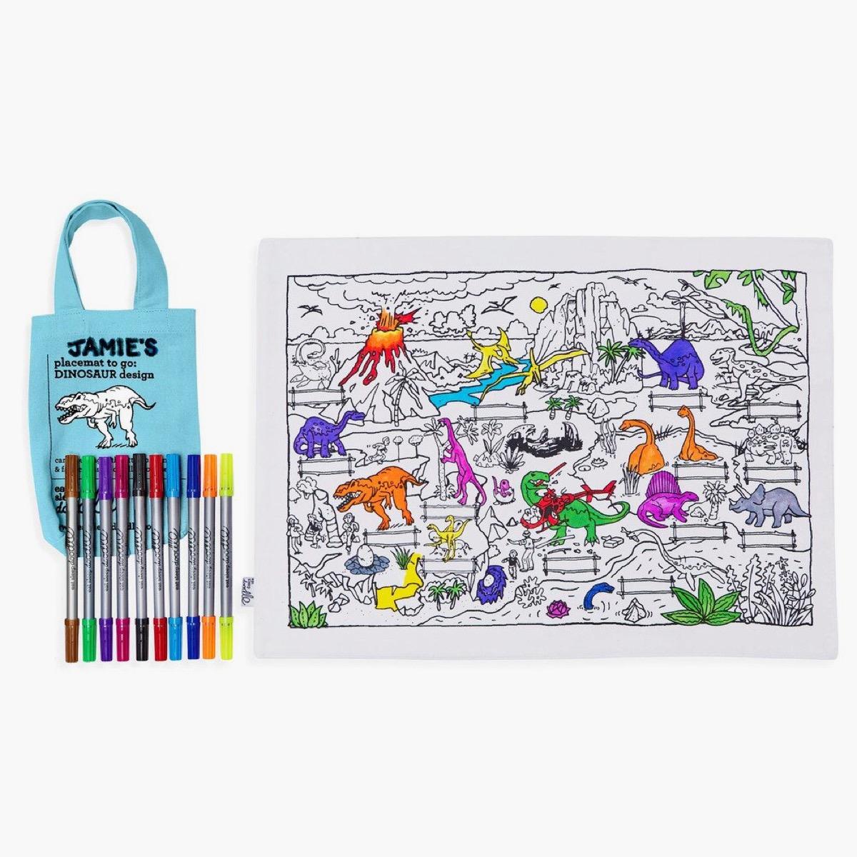 eatsleepdoodle Dinosaur Colour-In Placemat