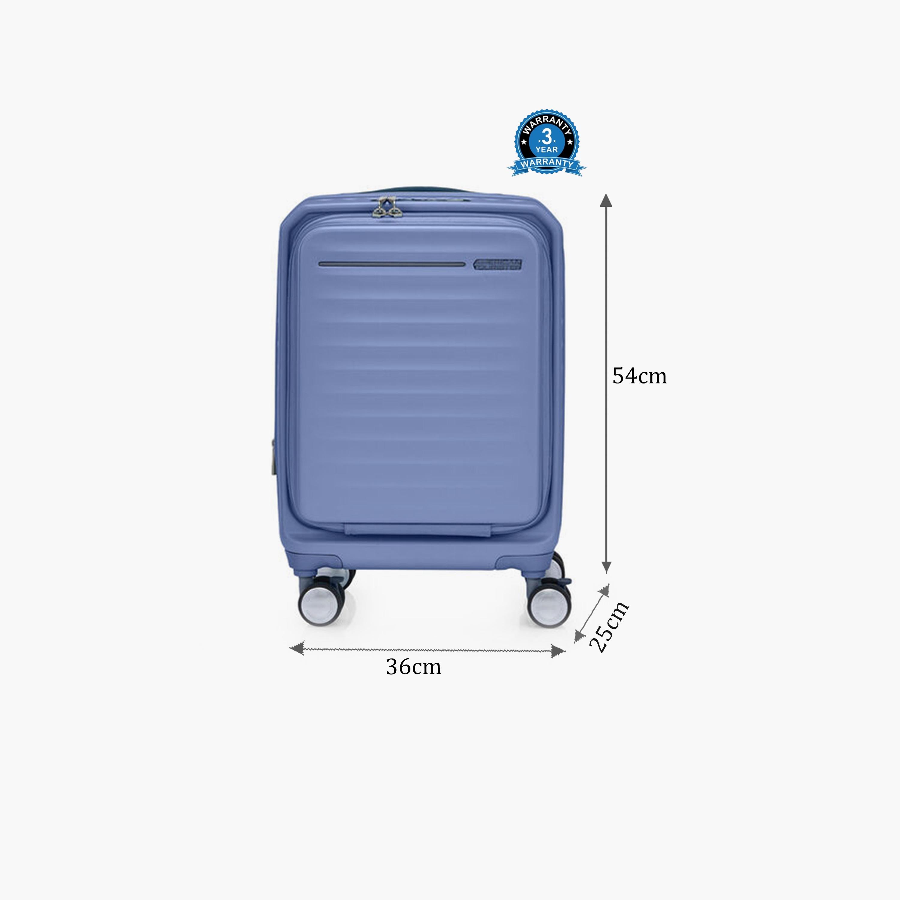 American Tourister Frontec 54 CM Small Cabin Polycarbonate with ABS Hard Sided 4-Wheeler Spinner Trolley Bag with TSA Lock-travel-luggagesandbags-luggage-image-2