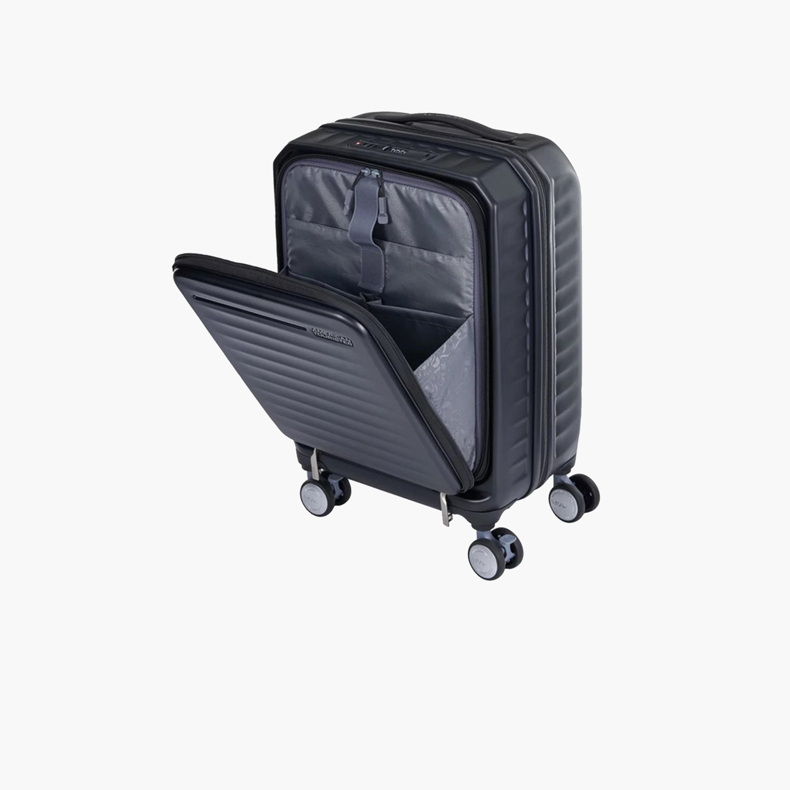 American Tourister Frontec 54 CM Small Cabin Polycarbonate with ABS Hard Sided 4-Wheeler Spinner Trolley Bag with TSA Lock-travel-luggagesandbags-luggage-image-9