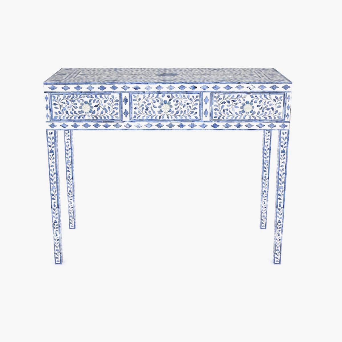 Jade Dressing Table with Stool