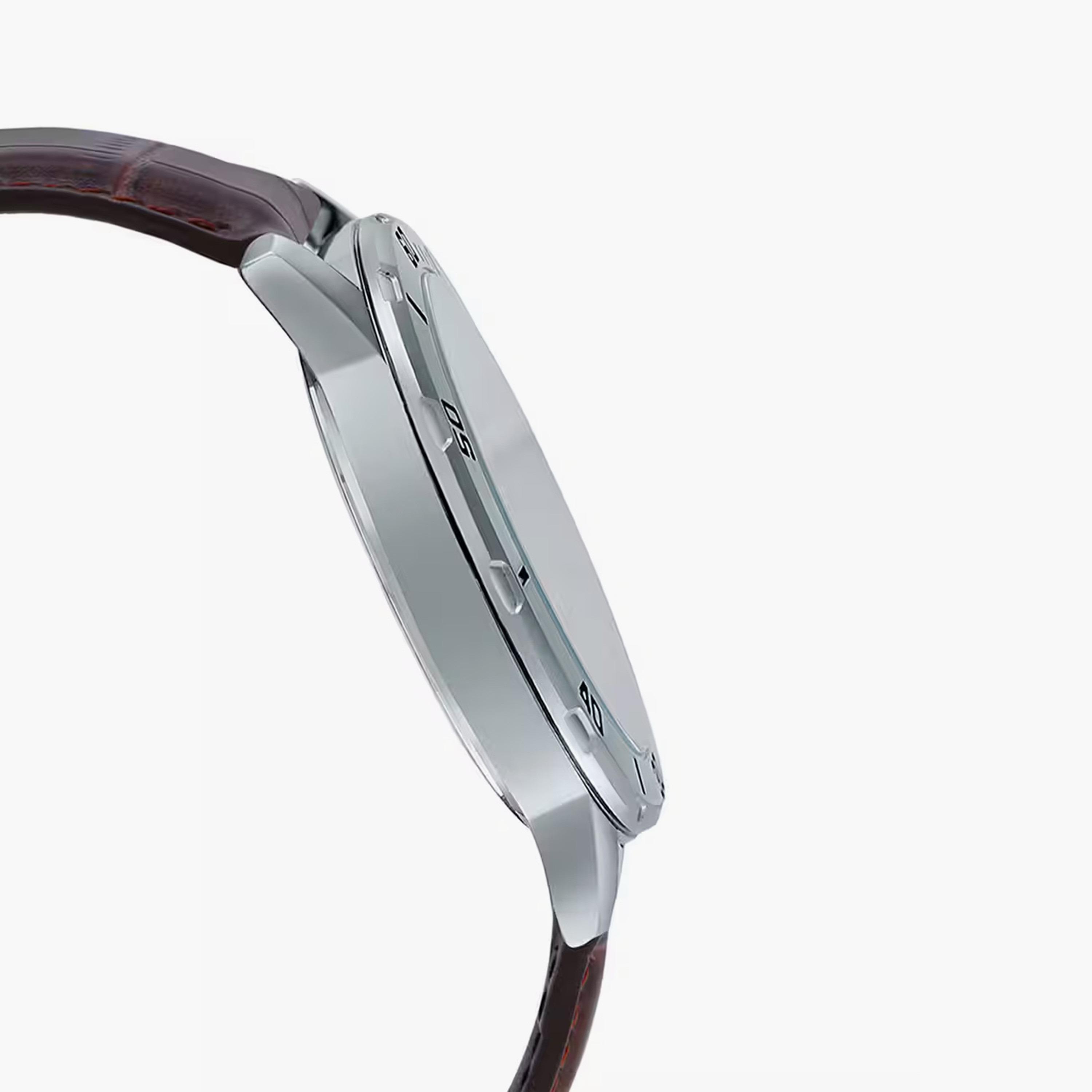 كاسيو- ساعة رجالية تناظرية سوار جلدي لون فضي  45 مم | MTP-VD300L-1EUDF-men-watchesandjewellery-watches-image-4