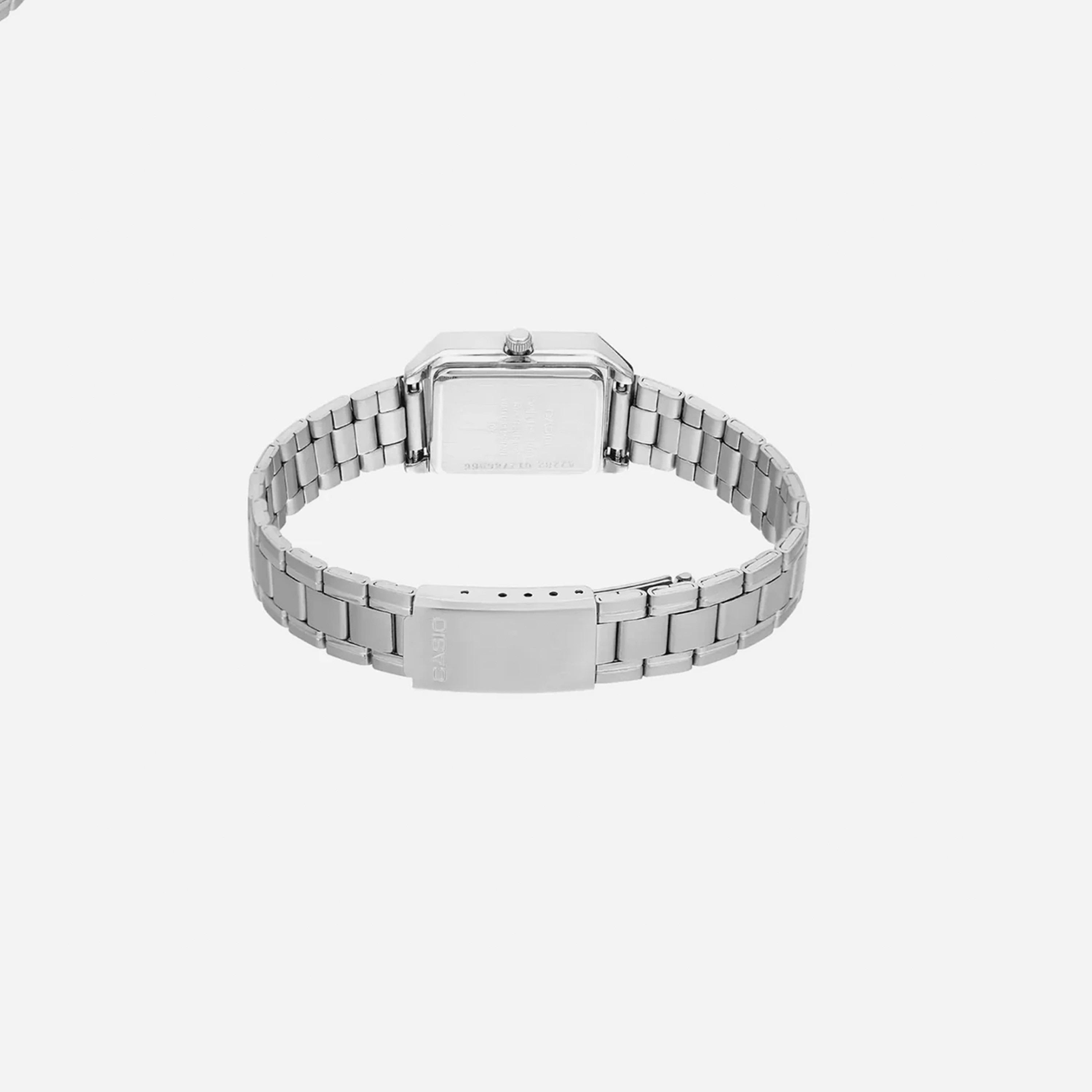 كاسيو- ساعة نسائية تناظرية حزام ستانلس ستيل لون فضي  22 مم | LTP-V007D-7BUDF-women-watchesandjewellery-watches-image-3