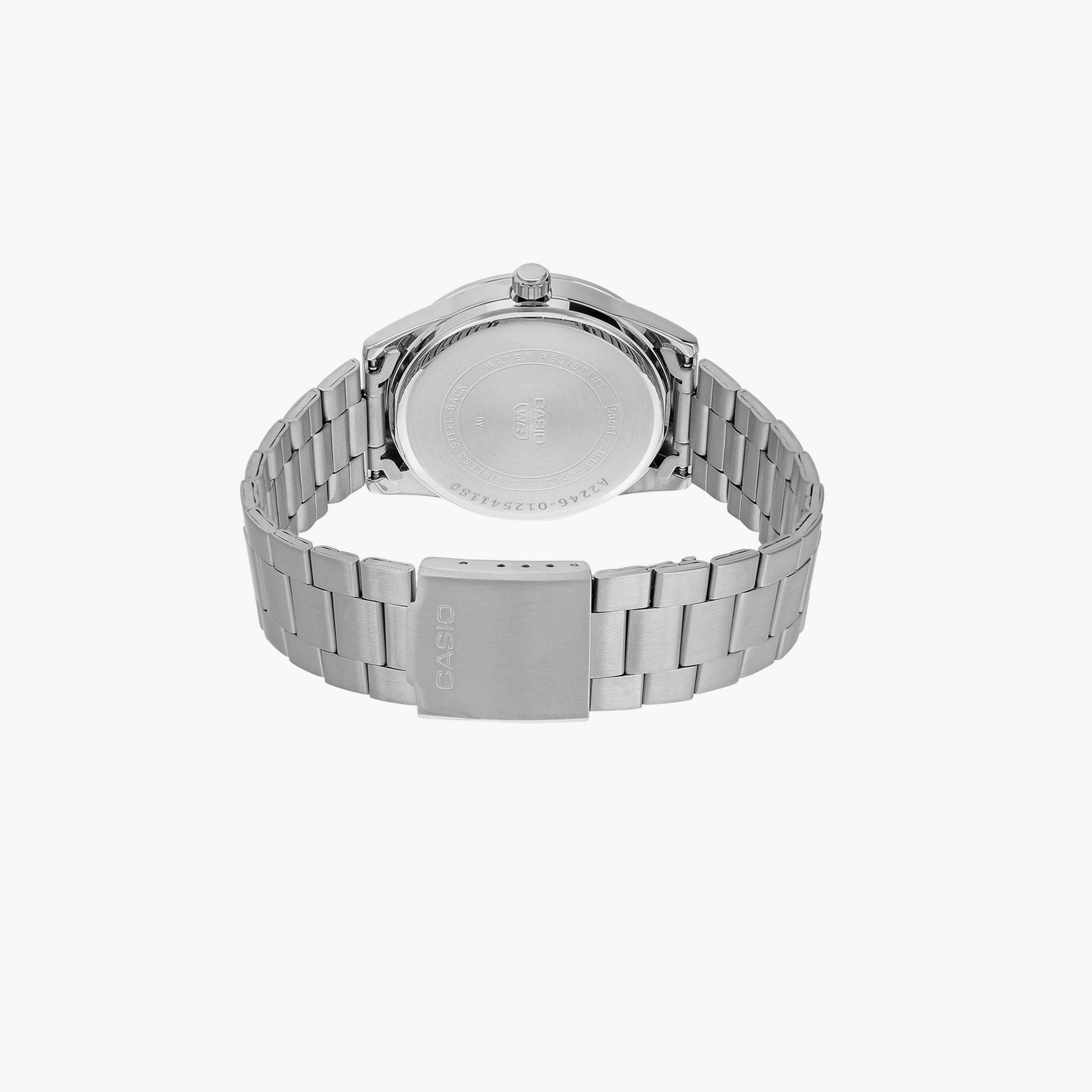 كاسيو- ساعة رجالية تناظرية حزام ستانلس ستيل لون فضي  41 مم | MTP-VD03D-3A1UDF-men-watchesandjewellery-watches-image-6