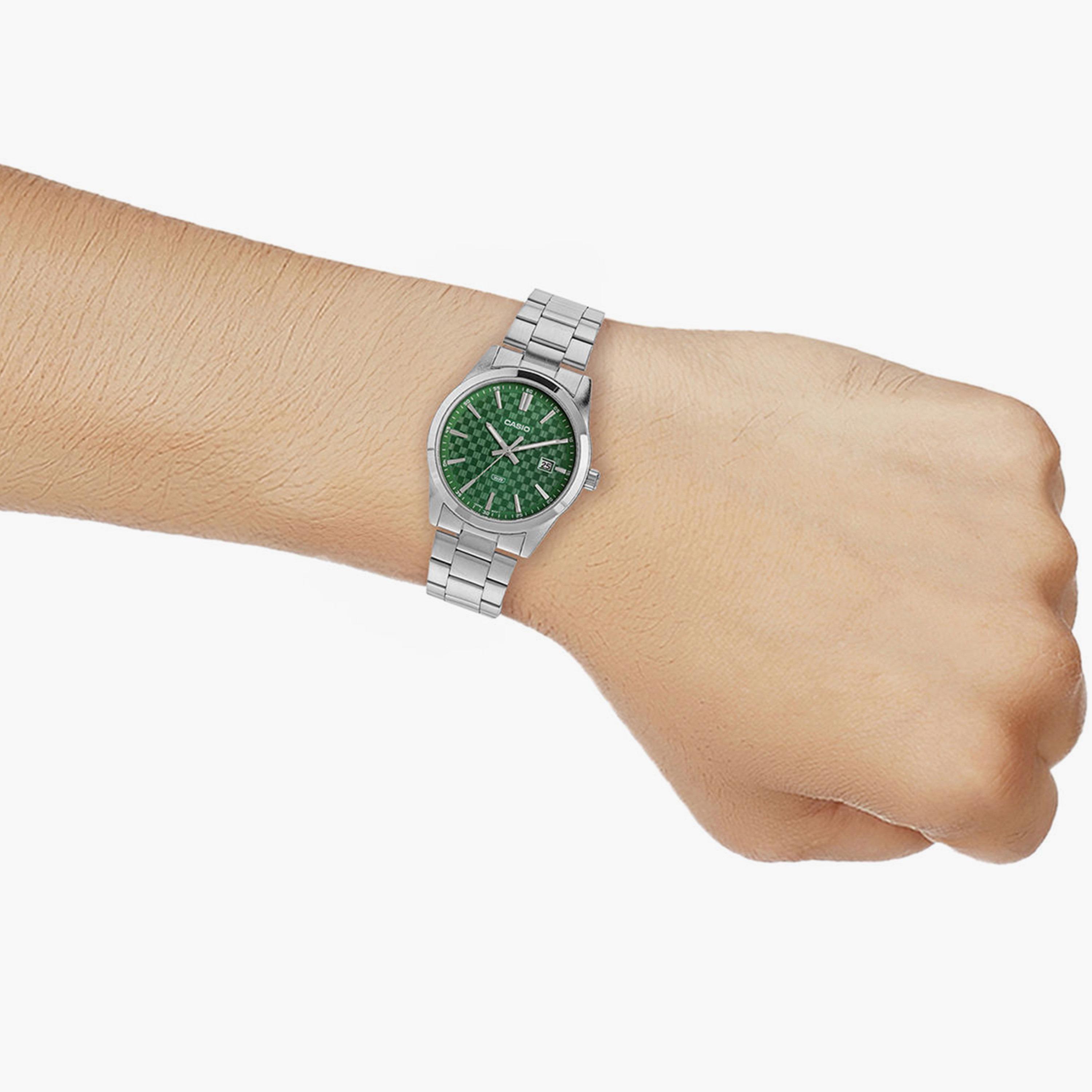 كاسيو- ساعة رجالية تناظرية حزام ستانلس ستيل لون فضي  41 مم | MTP-VD03D-3A1UDF-men-watchesandjewellery-watches-image-7
