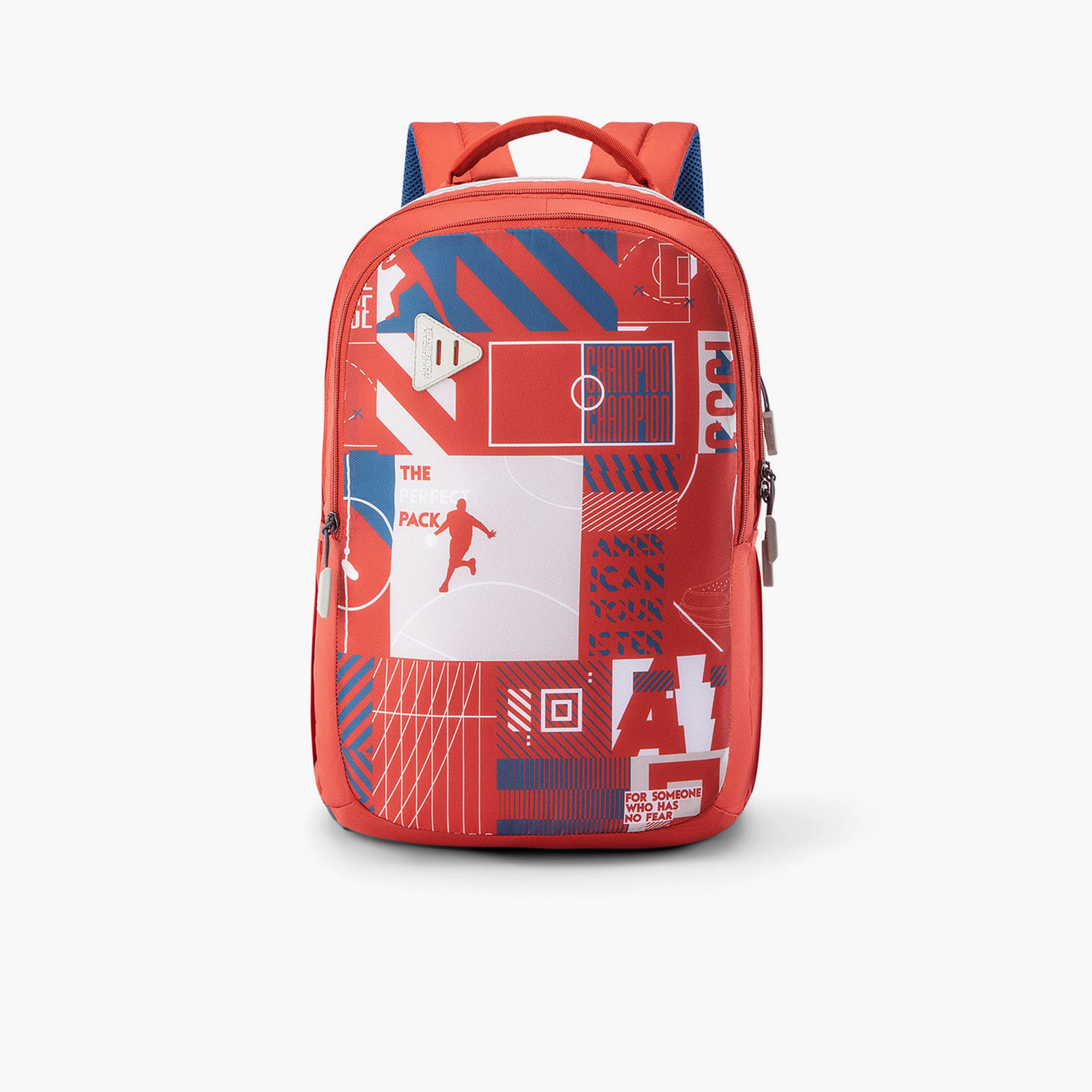 American Tourister 35L Backpack, Polyester, Adjustable Shoulder Straps | LN720102-school-bagsandbackpacks-backpacks-image-1