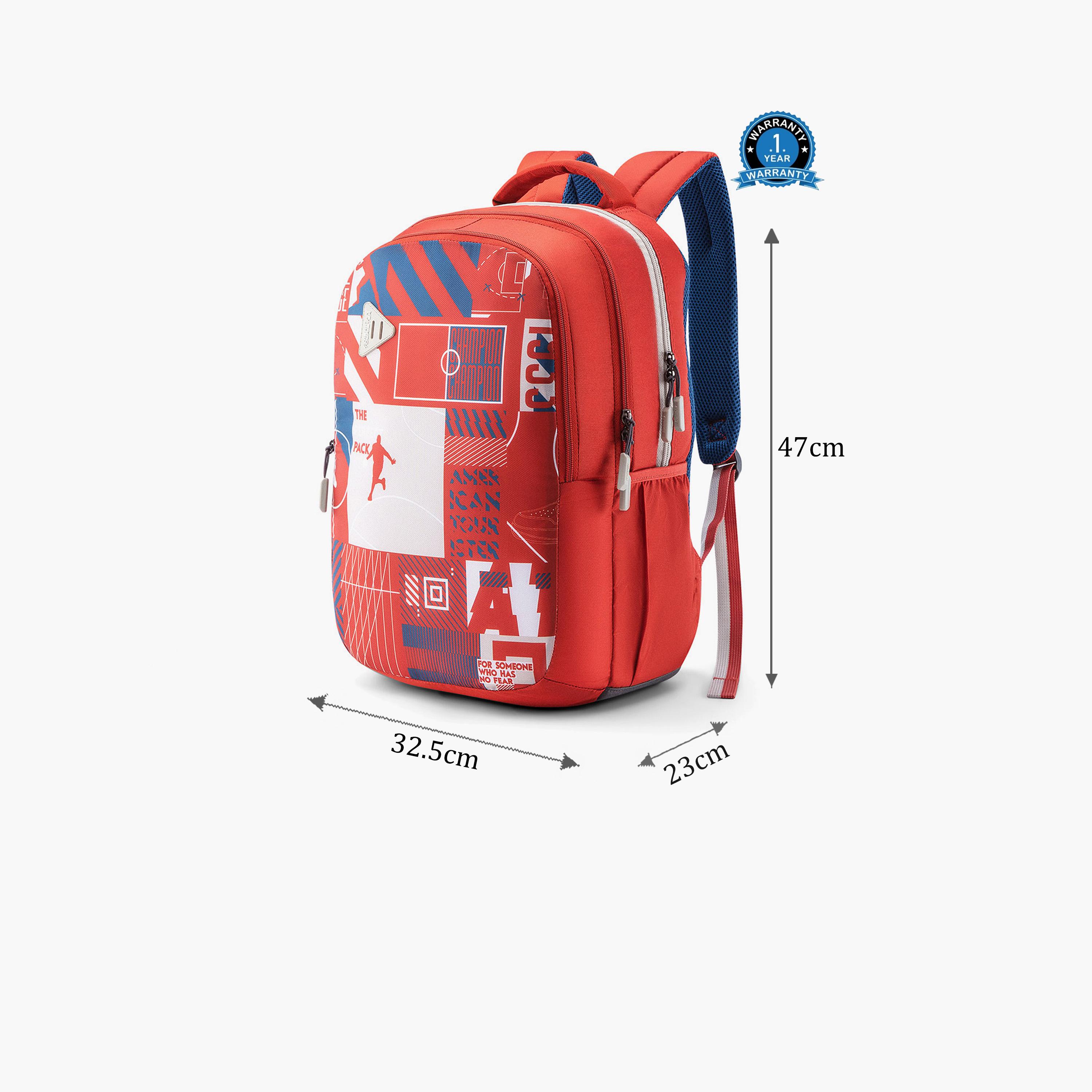 American Tourister 35L Backpack, Polyester, Adjustable Shoulder Straps | LN720102-school-bagsandbackpacks-backpacks-image-2