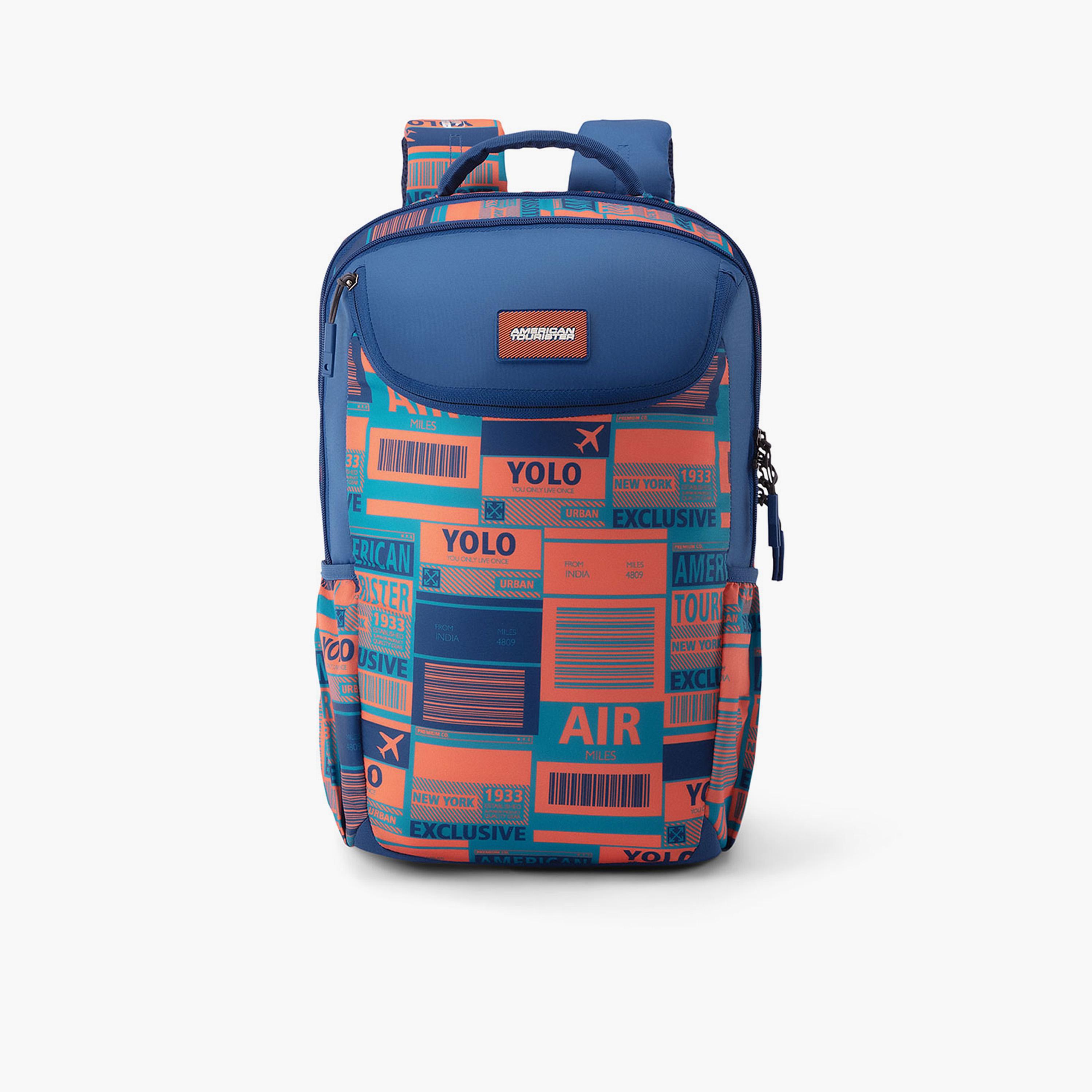 American Tourister 30.5L Backpack, Polyester, Adjustable Shoulder Straps | LN901002-travel-kidstrolleyandbags-image-1