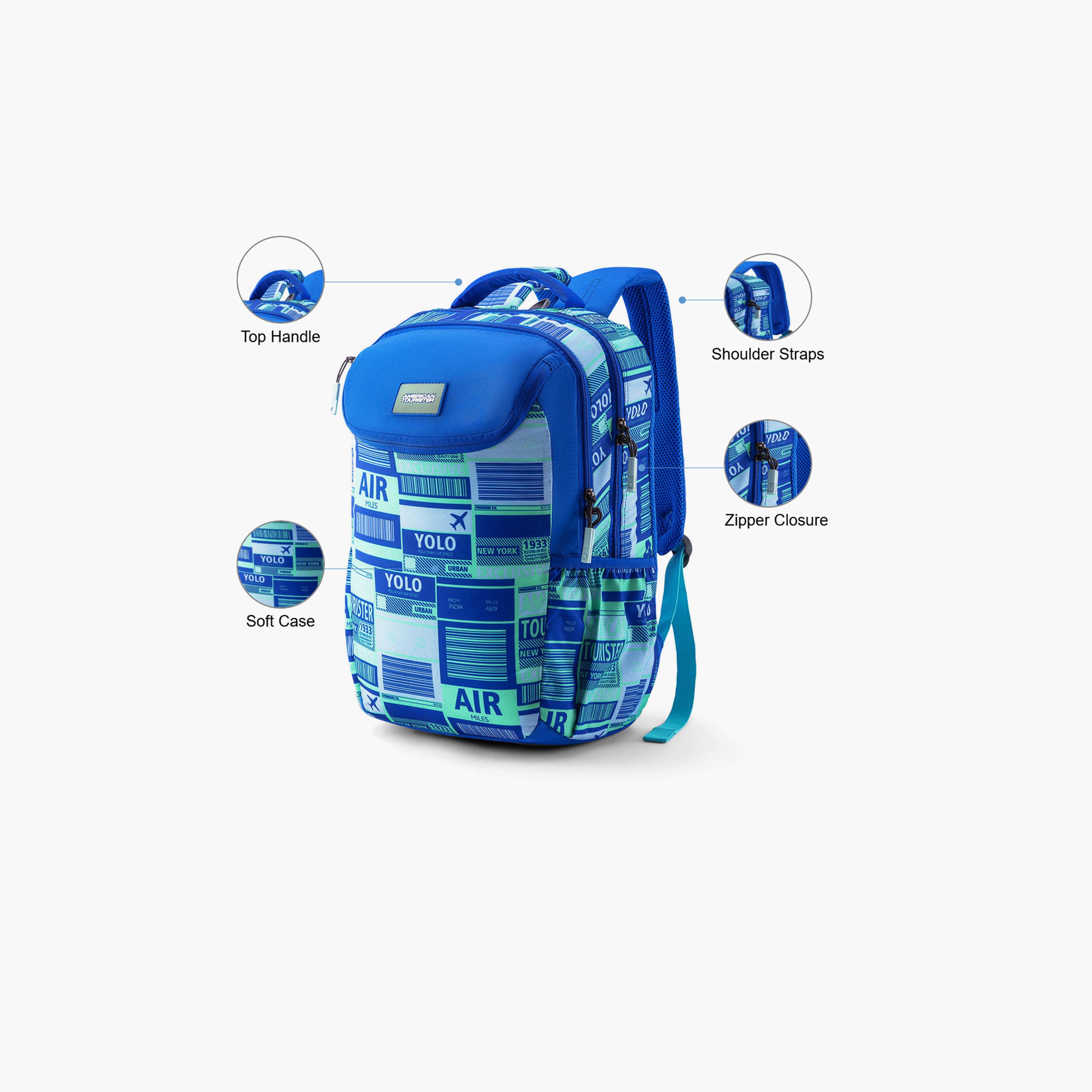 اميريكان توريستر- شنطة ظهر 30.5 لتر، بوليستر، أحزمة كتف قابلة للتعديل | LN904002-school-bagsandbackpacks-backpacks-image-3
