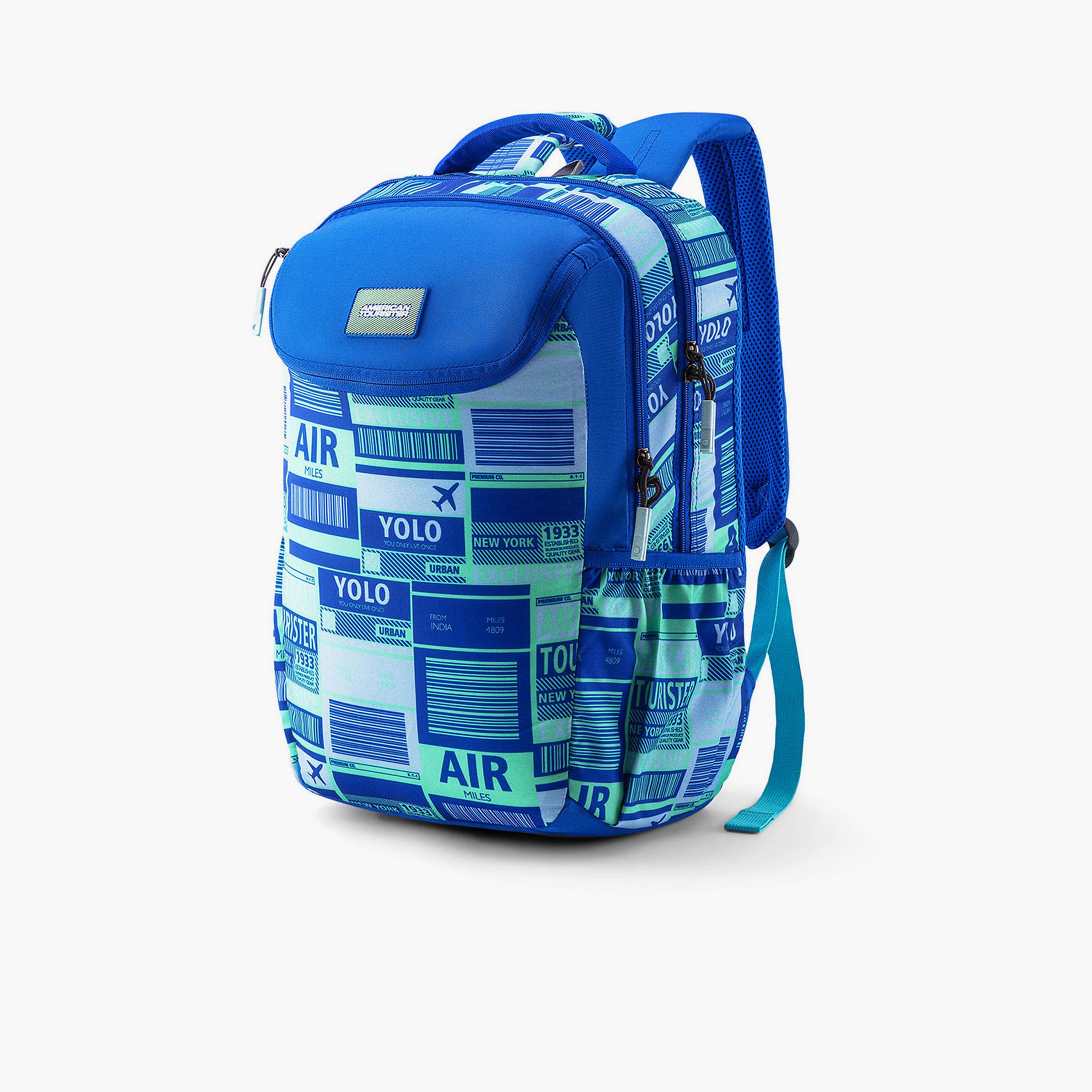 American Tourister 30.5L Backpack, Polyester, Adjustable Shoulder Straps | LN904002-school-bagsandbackpacks-backpacks-image-4