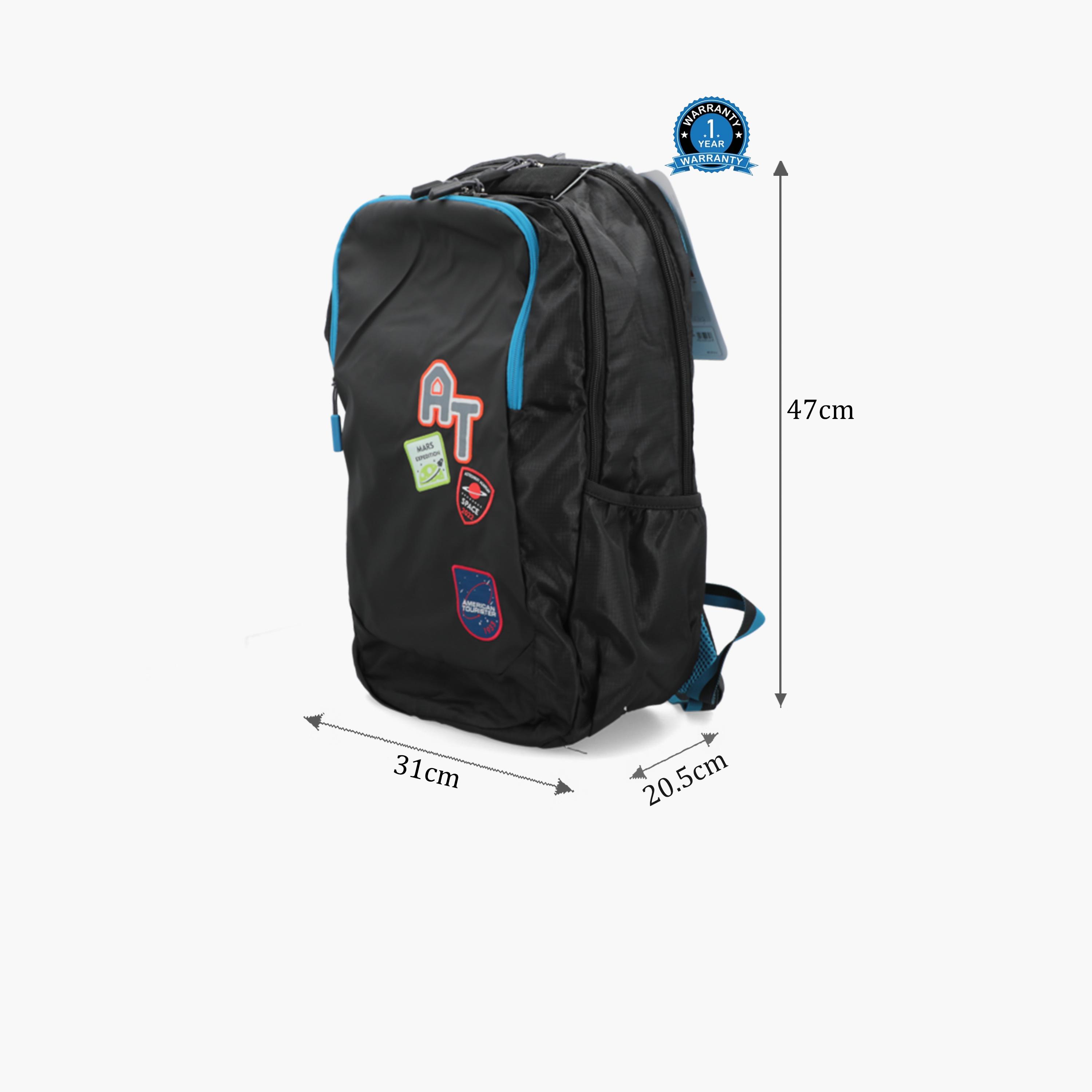 American Tourister 32L Backpack, Polyester, Adjustable Shoulder Straps | LO809001-school-bagsandbackpacks-backpacks-image-2