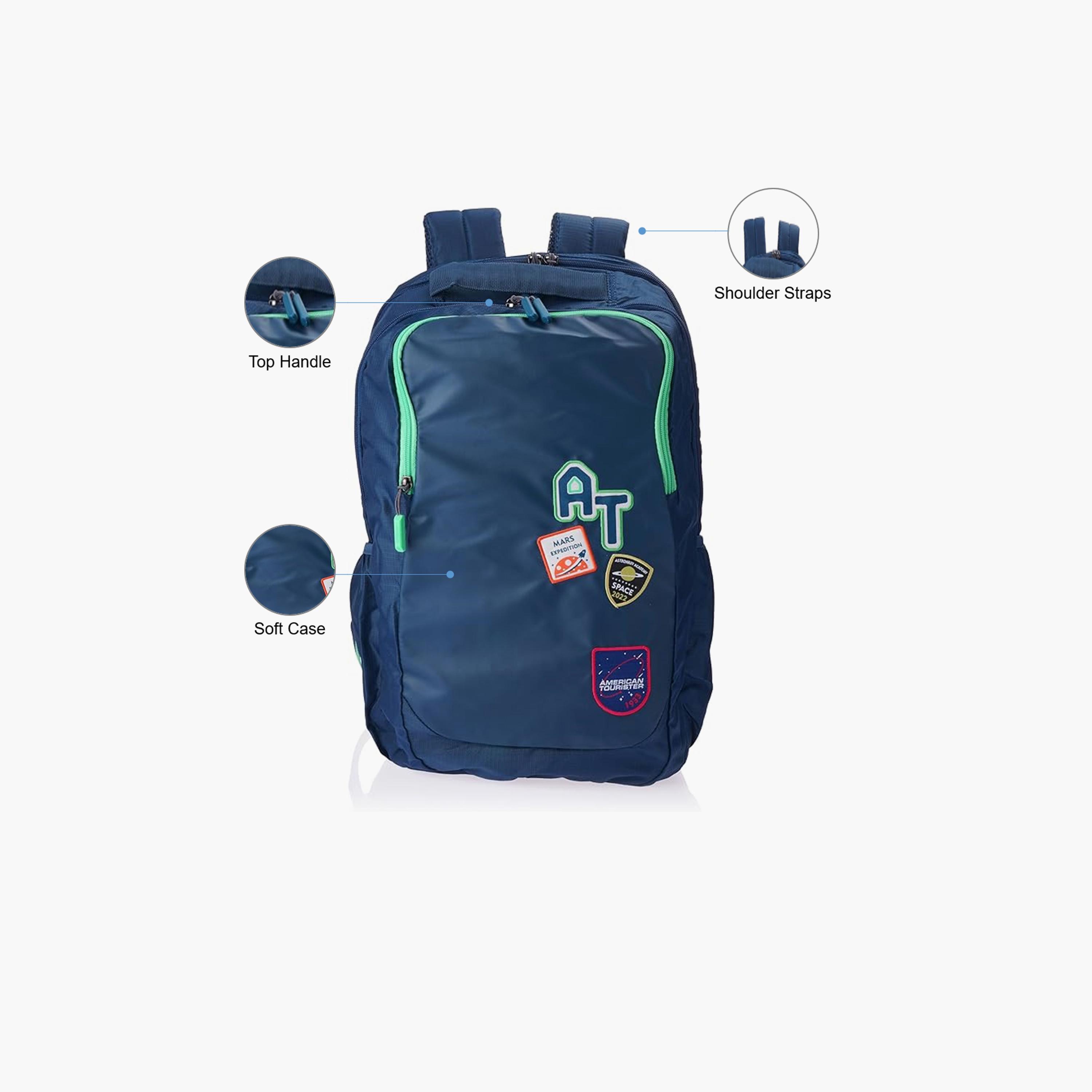 American Tourister 32L Backpack, Polyester, Adjustable Shoulder Straps | LO811001-school-bagsandbackpacks-backpacks-image-3