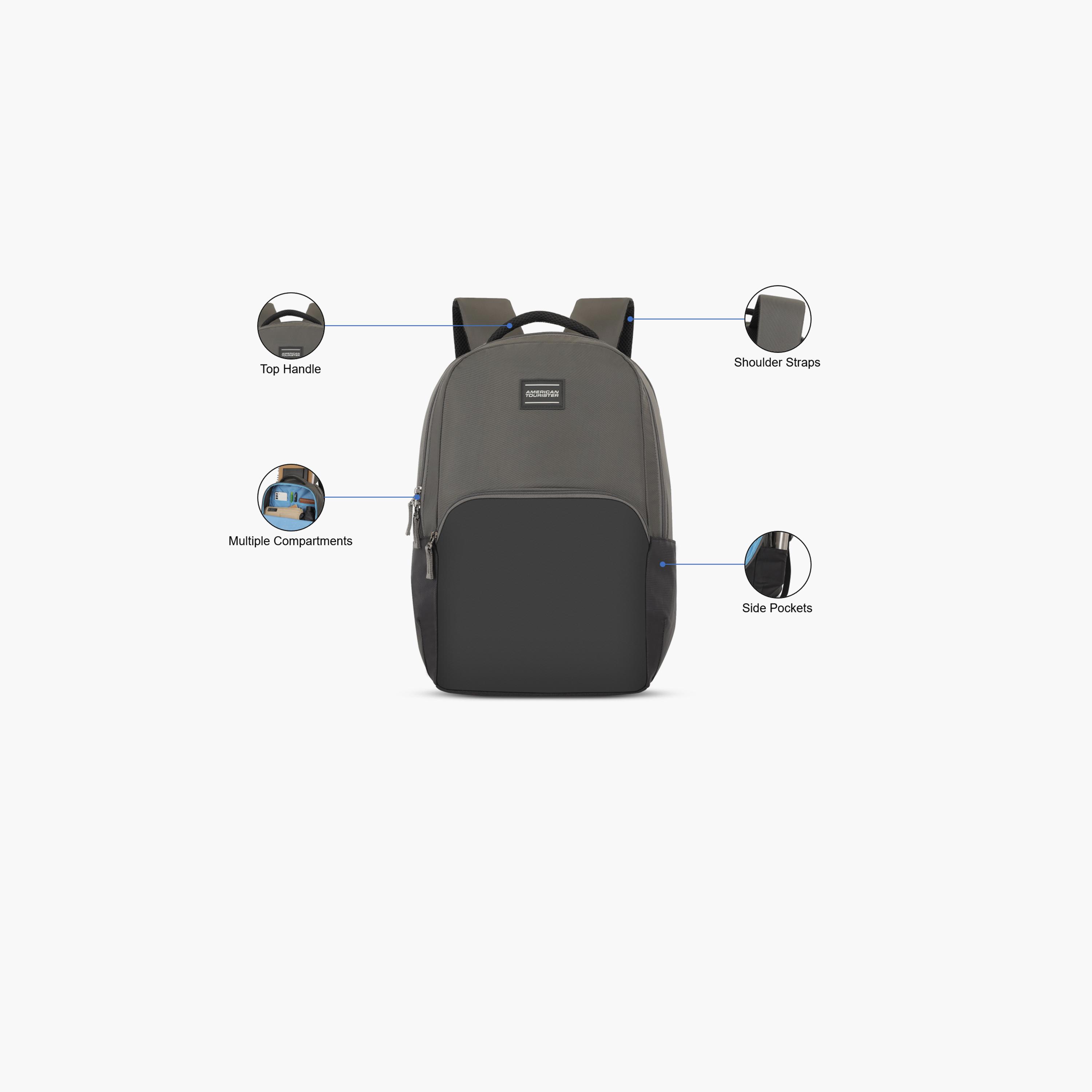 اميريكان توريستر- شنطة ظهر 27 لتر، بوليستر، أحزمة كتف قابلة للتعديل | SH209002-school-bagsandbackpacks-backpacks-image-3