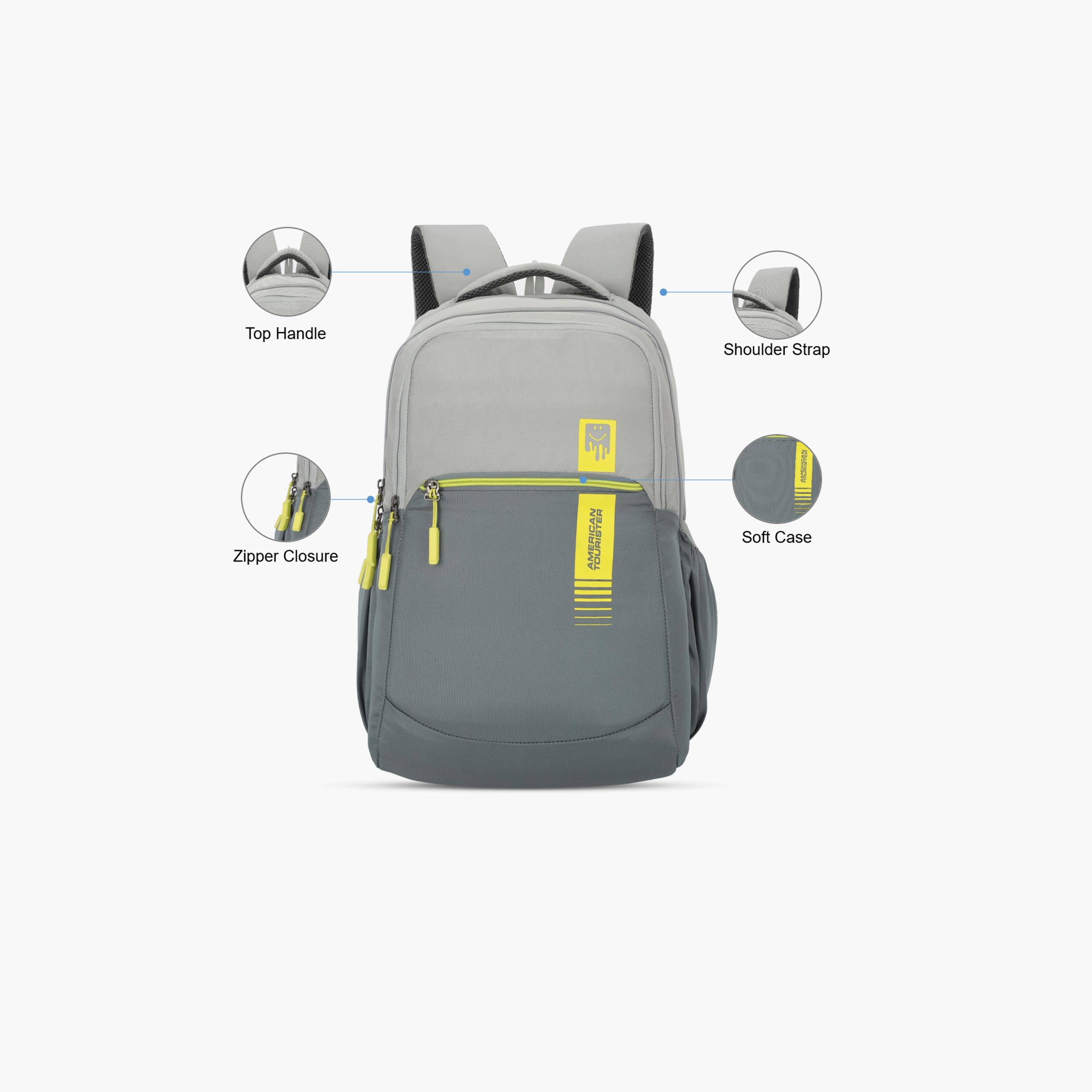 American Tourister 28L Backpack, Polyester, Adjustable Shoulder Straps | SF308001-school-bagsandbackpacks-backpacks-image-3