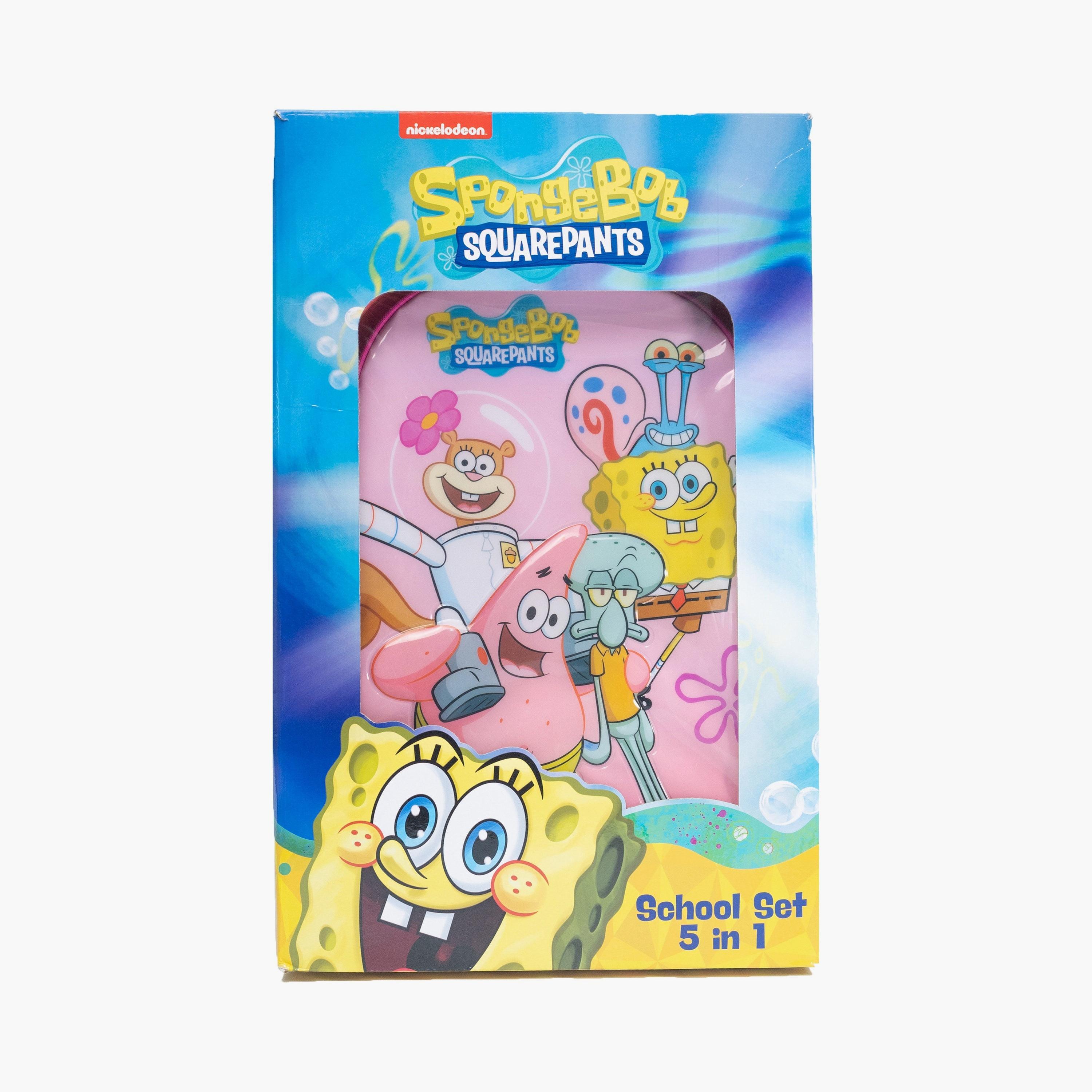 Sponge Bob 5- Piece Trolley Backpack Set - Orange - 18 Inch-school-bagsandbackpacks-trolleybags-image-6